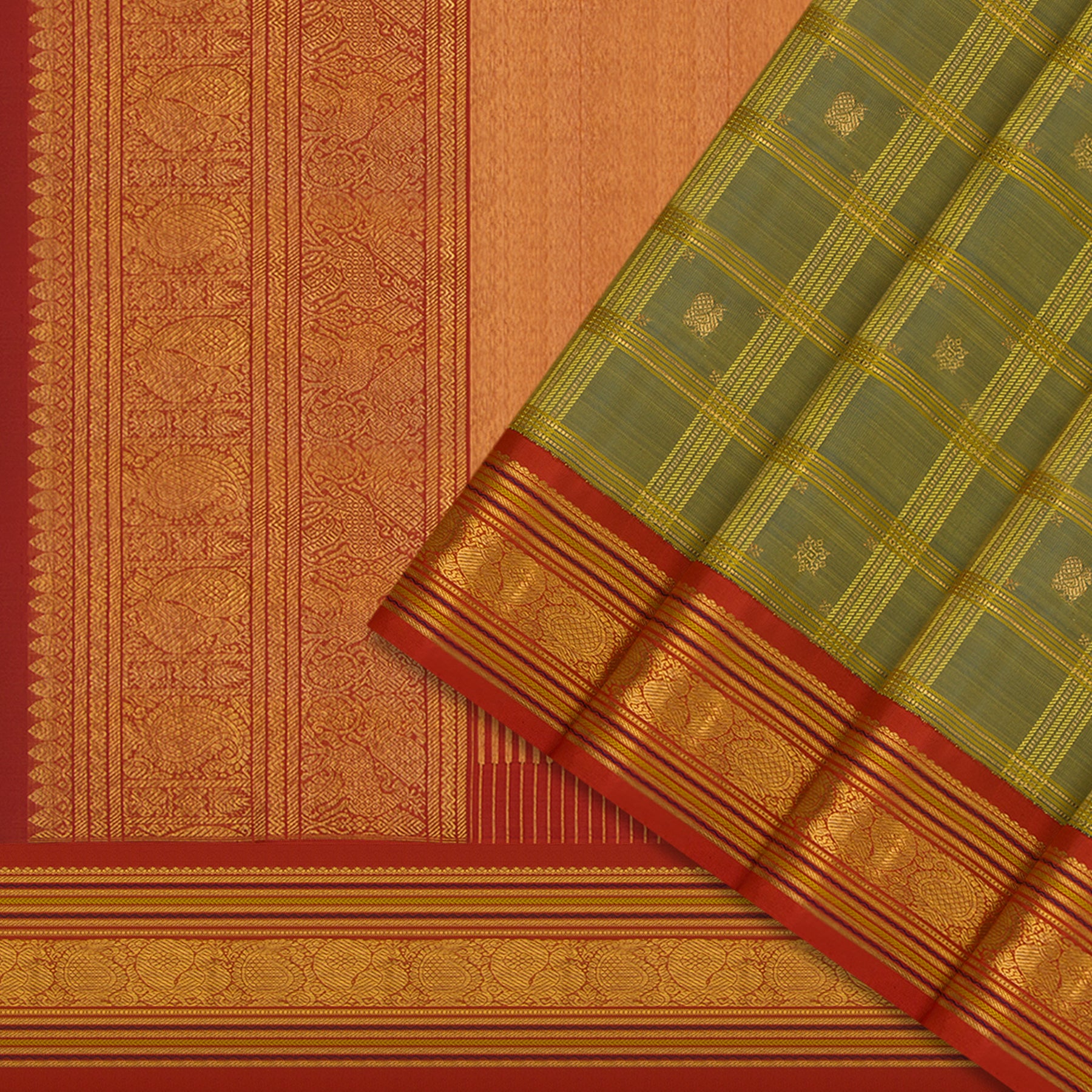 Kanakavalli Kanjivaram Silk Sari 25-595-HS001-00966 - Cover View