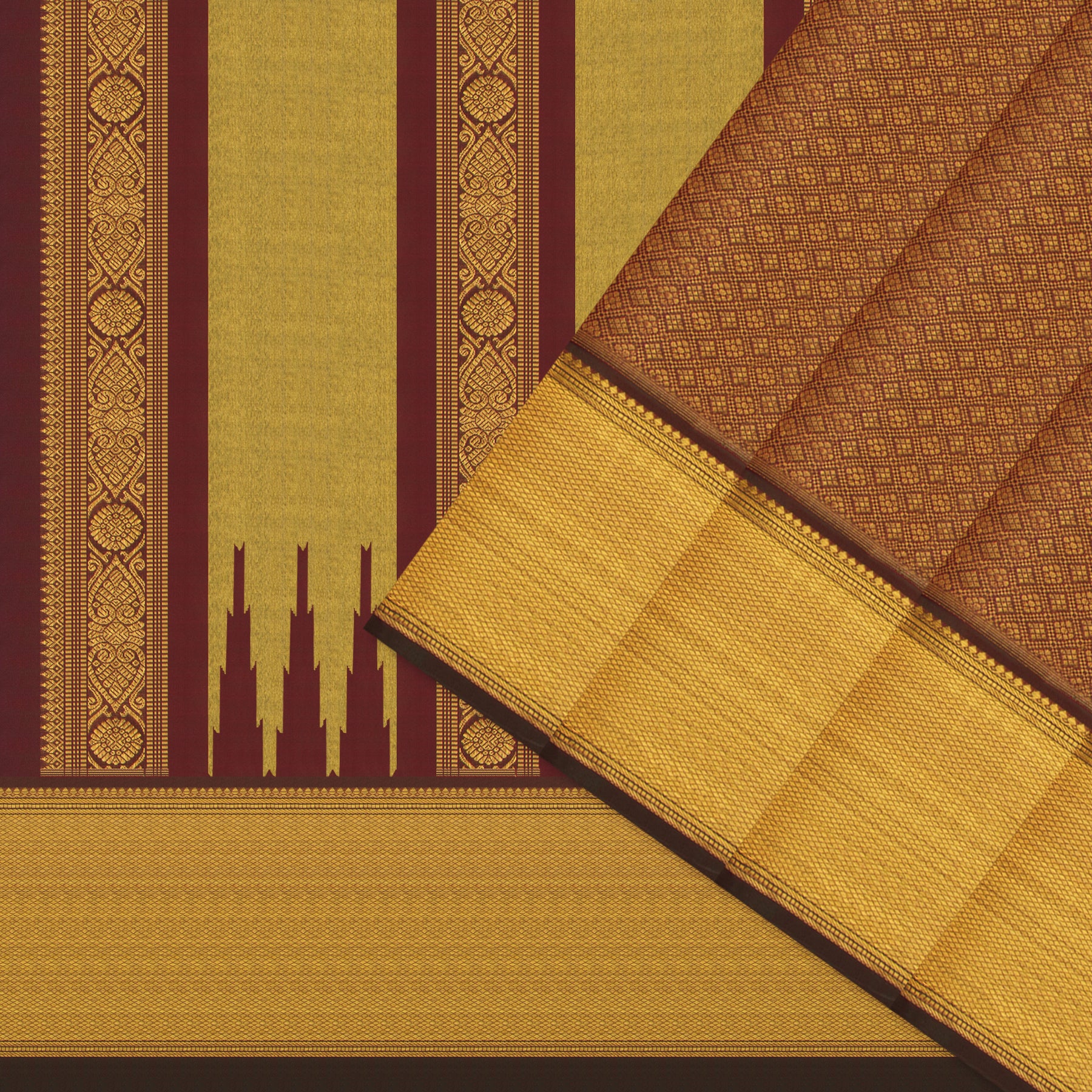 Kanakavalli Kanjivaram Silk Sari 25-595-HS001-00974 - Cover View