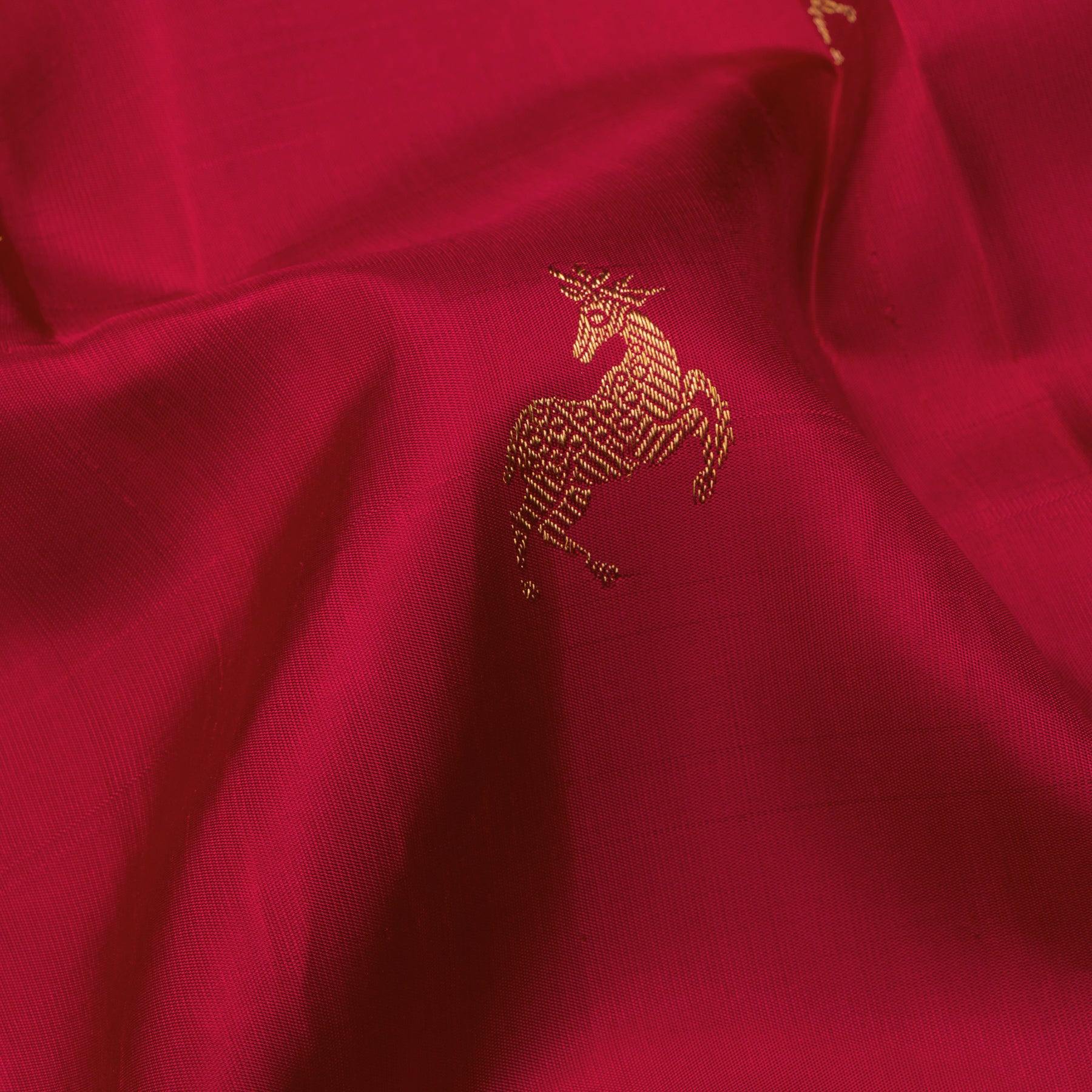 Kanakavalli Kanjivaram Silk Sari 25-595-HS001-02132 - Fabric View
