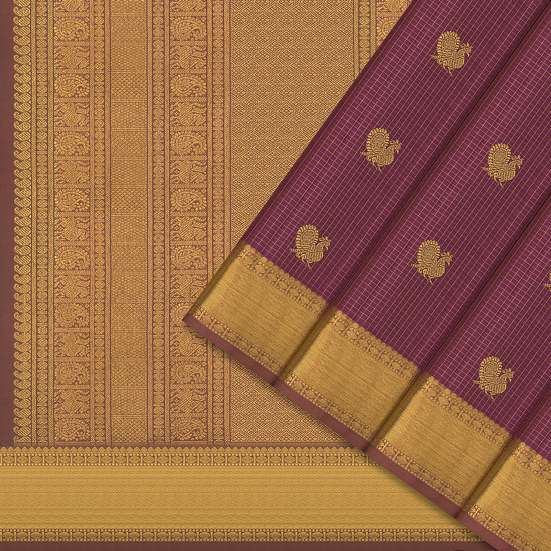 Kanakavalli Kanjivaram Silk Sari 25-595-HS001-02200 - Cover View