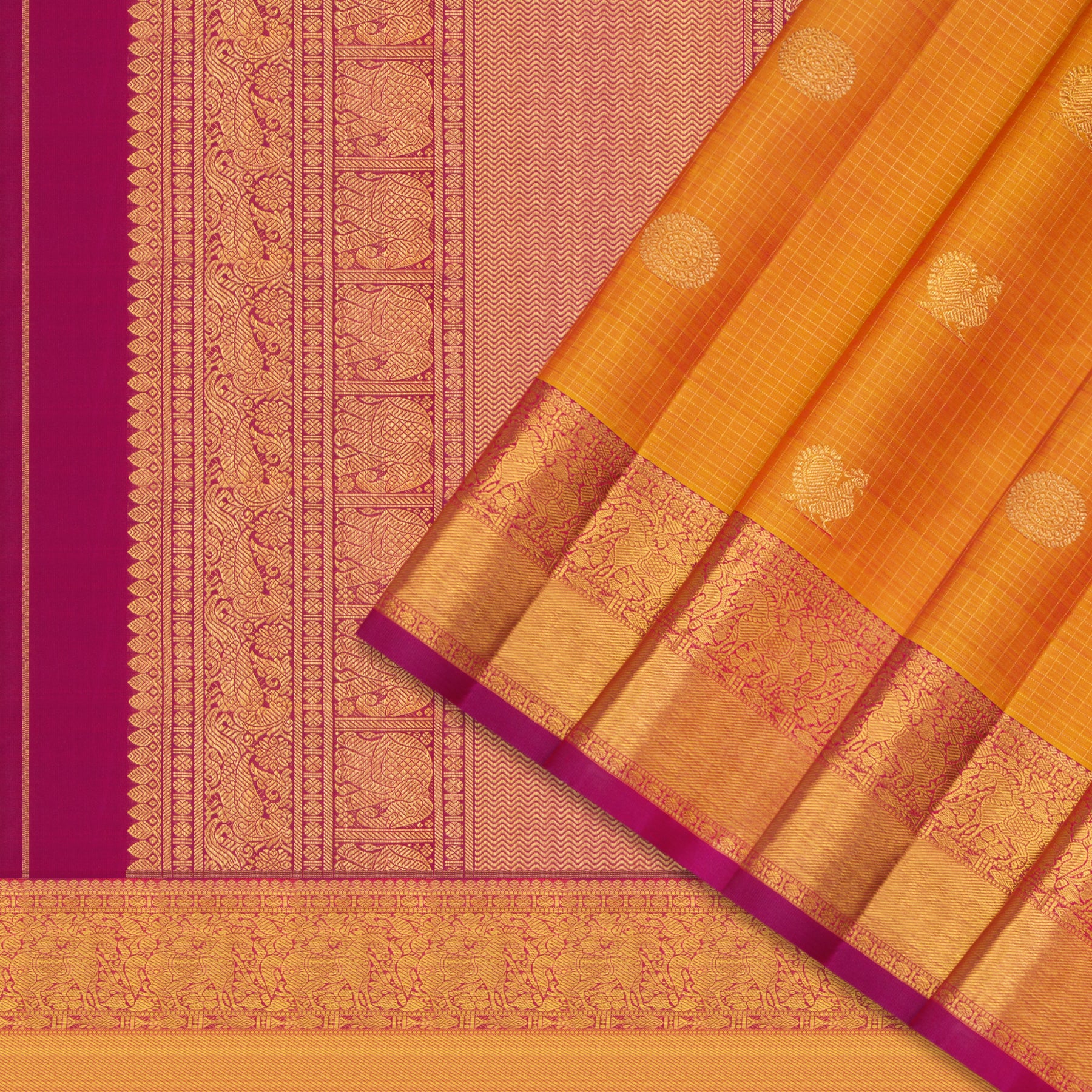 Kanakavalli Kanjivaram Silk Sari 25-595-HS001-02202 - Cover View