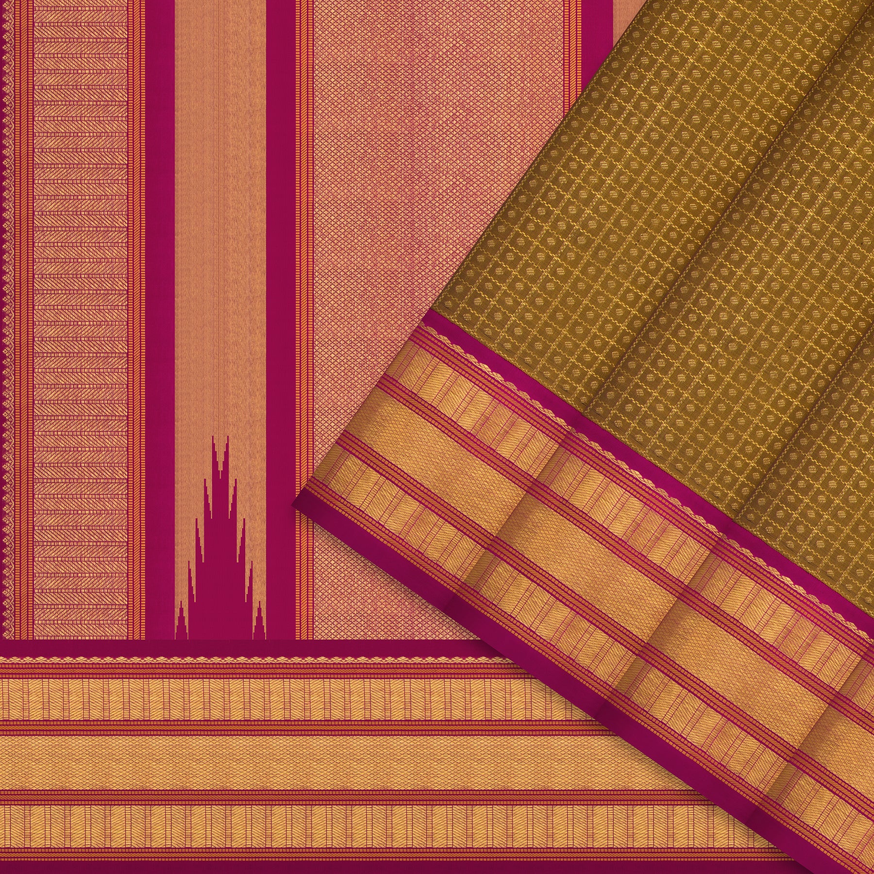 Kanakavalli Kanjivaram Silk Sari 25-595-HS001-02232 - Cover View