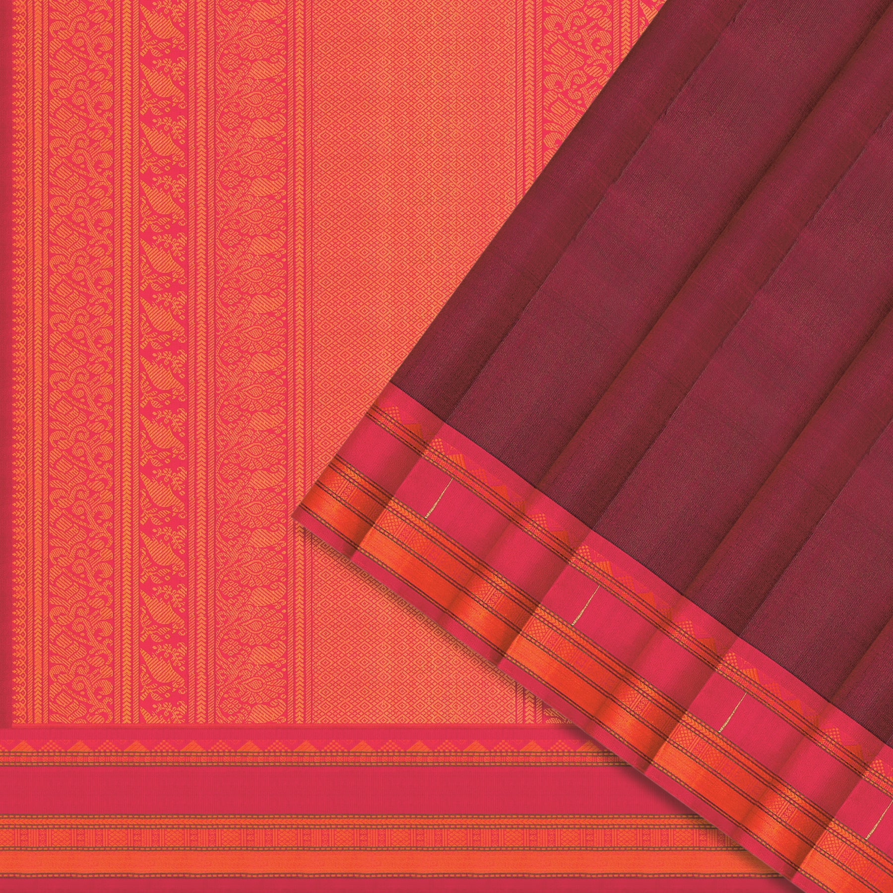 Kanakavalli Kanjivaram Silk Sari 25-595-HS001-02244 - Cover View