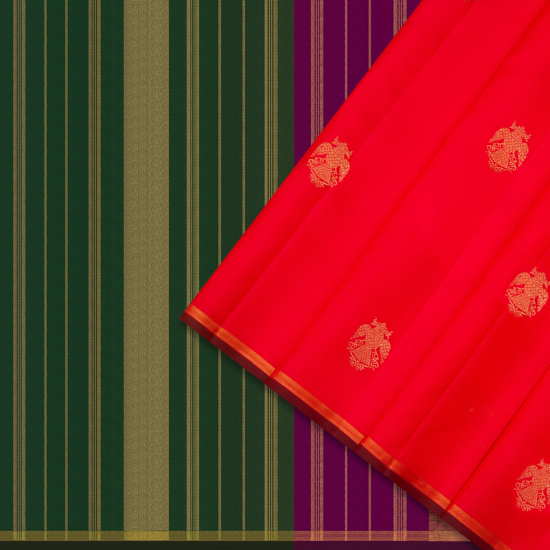 Kanakavalli Kanjivaram Silk Sari 25-595-HS001-02766 - Cover View 