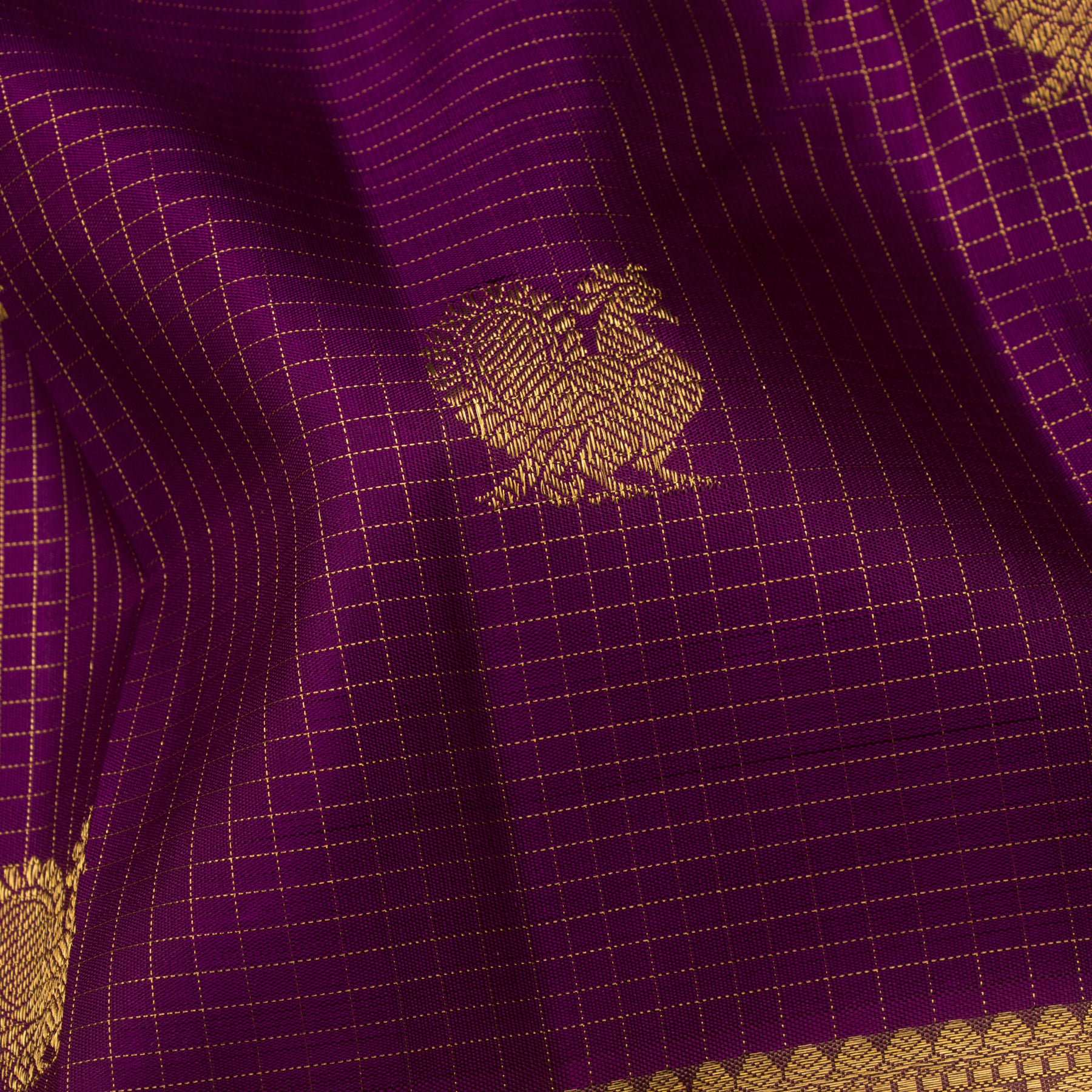 Kanakavalli Kanjivaram Silk Sari 25-595-HS001-02856 - Fabric View
