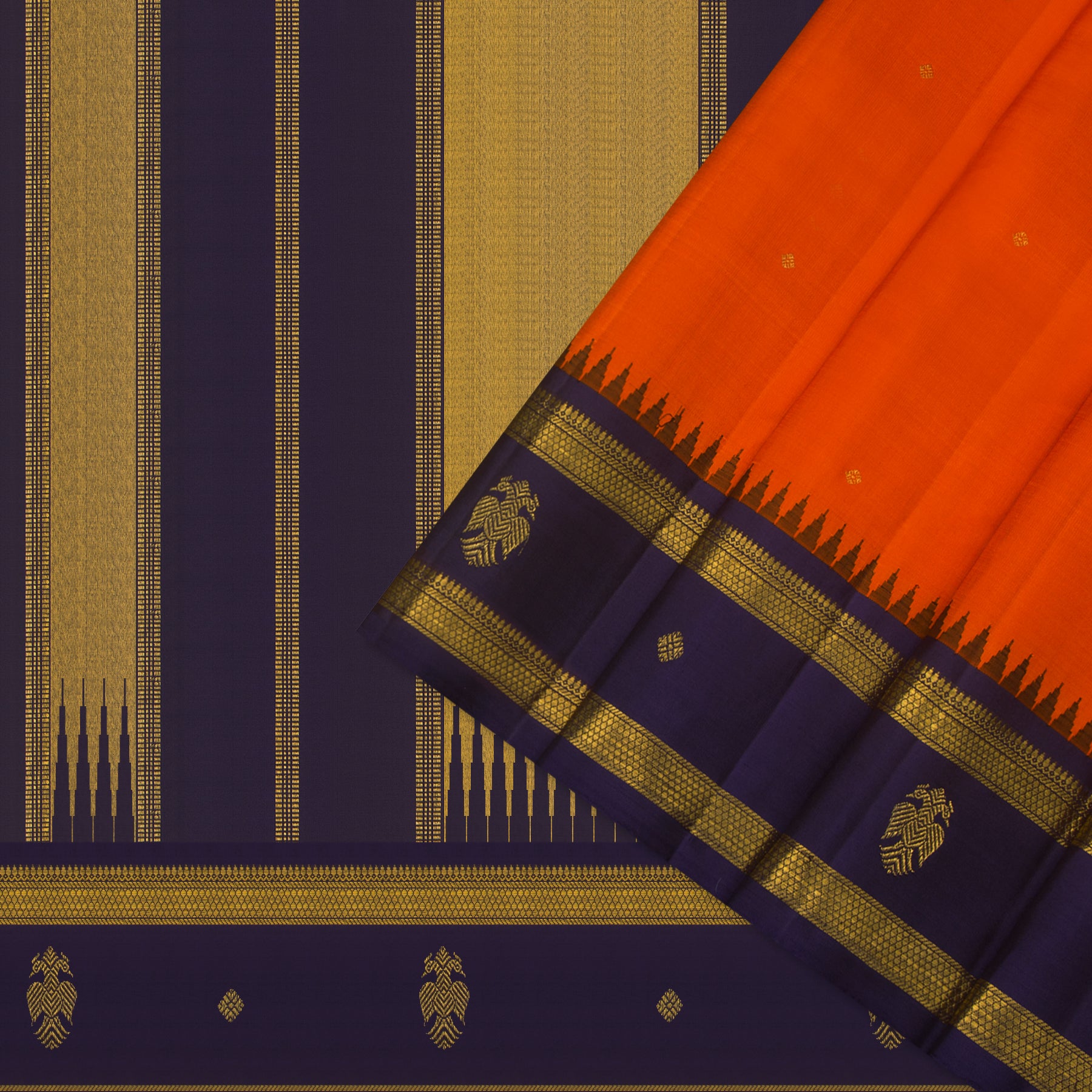 Kanakavalli Kanjivaram Silk Sari 25-595-HS001-02866 - Cover View