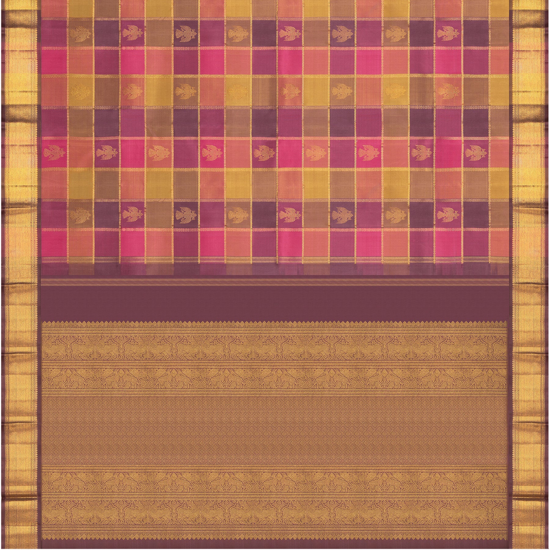 Kanakavalli Kanjivaram Silk Sari 25-595-HS001-02870 - Full View