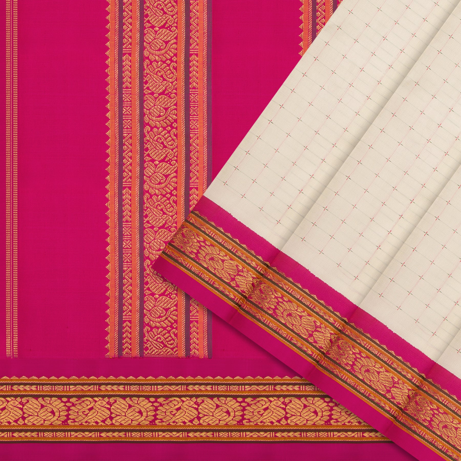 Kanakavalli Kanjivaram Silk Sari 25-595-HS001-02882 - Cover View 