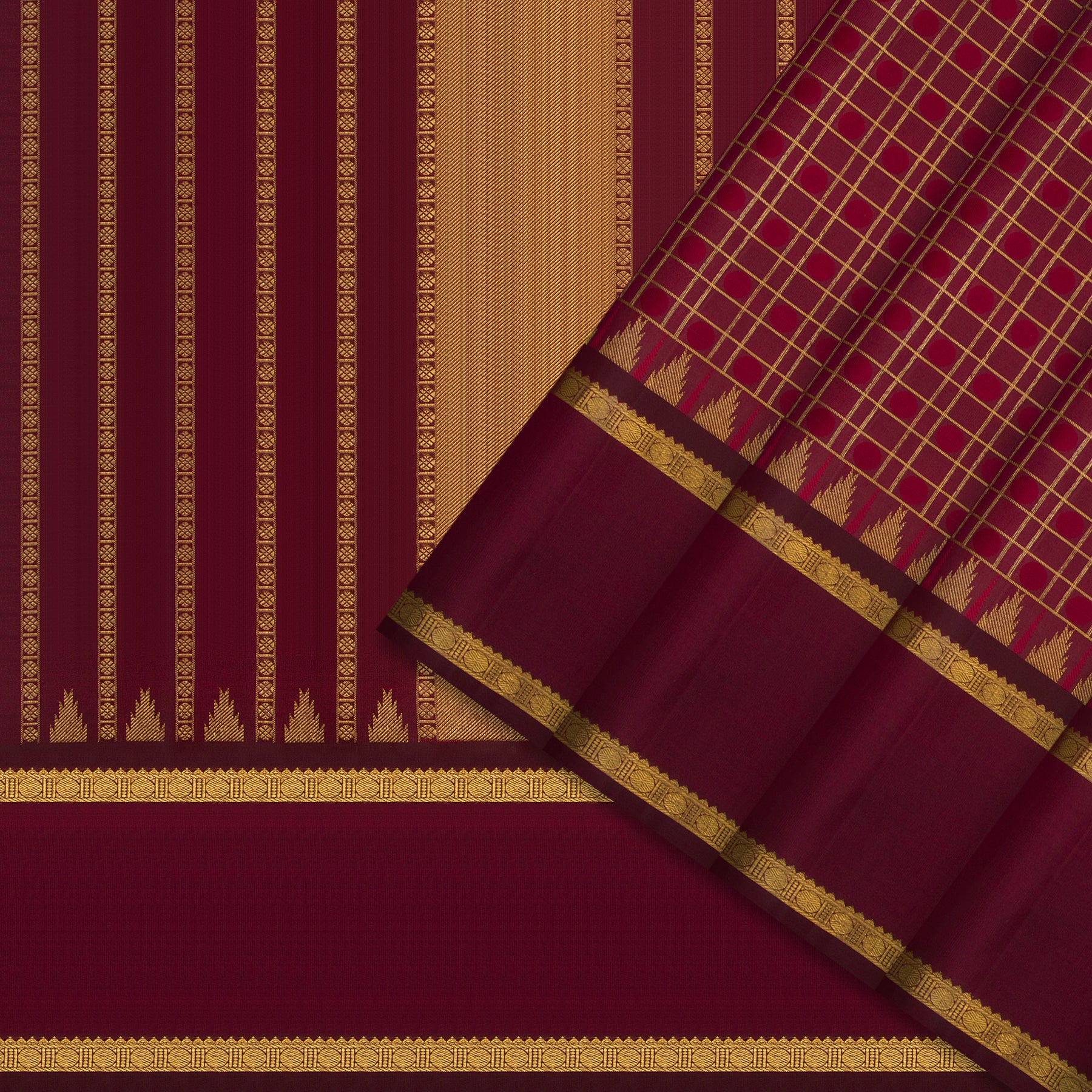 Kanakavalli Kanjivaram Silk Sari 25-595-HS001-03239 - Cover View 