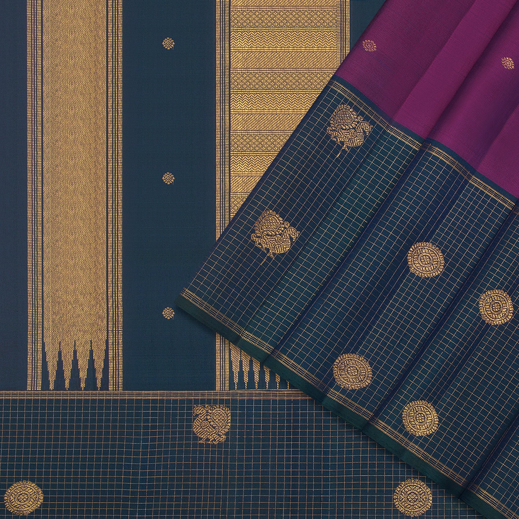 Kanakavalli Kanjivaram Silk Sari 25-595-HS001-03398 - Cover View