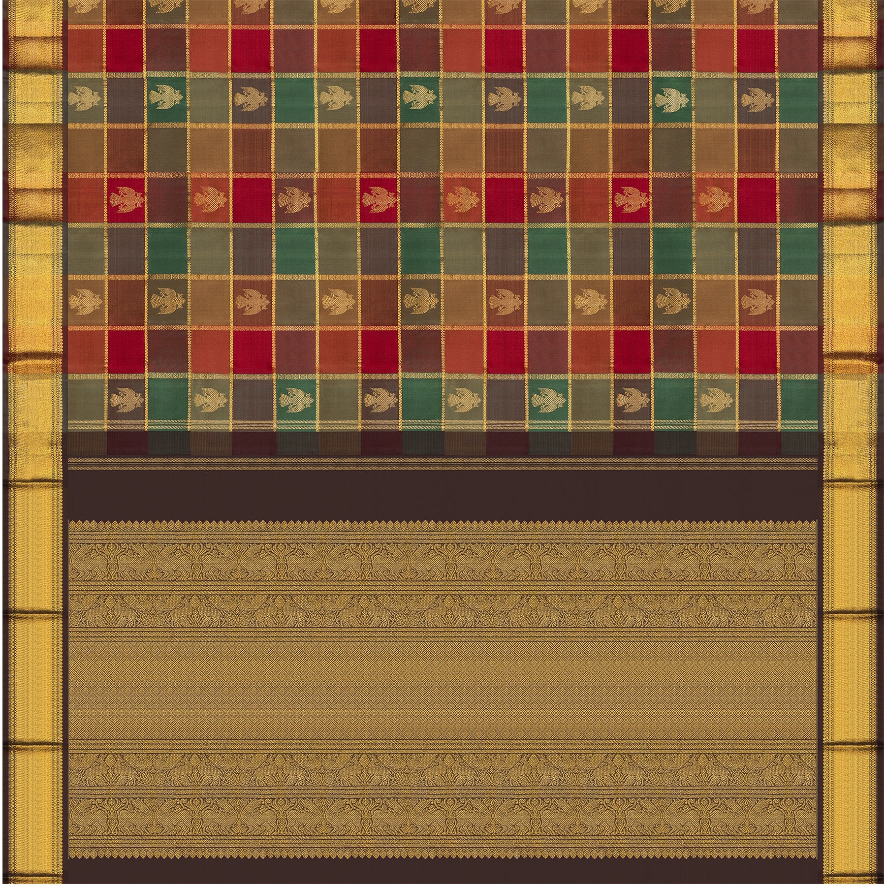 Kanakavalli Kanjivaram Silk Sari 25-595-HS001-03450 - Full View