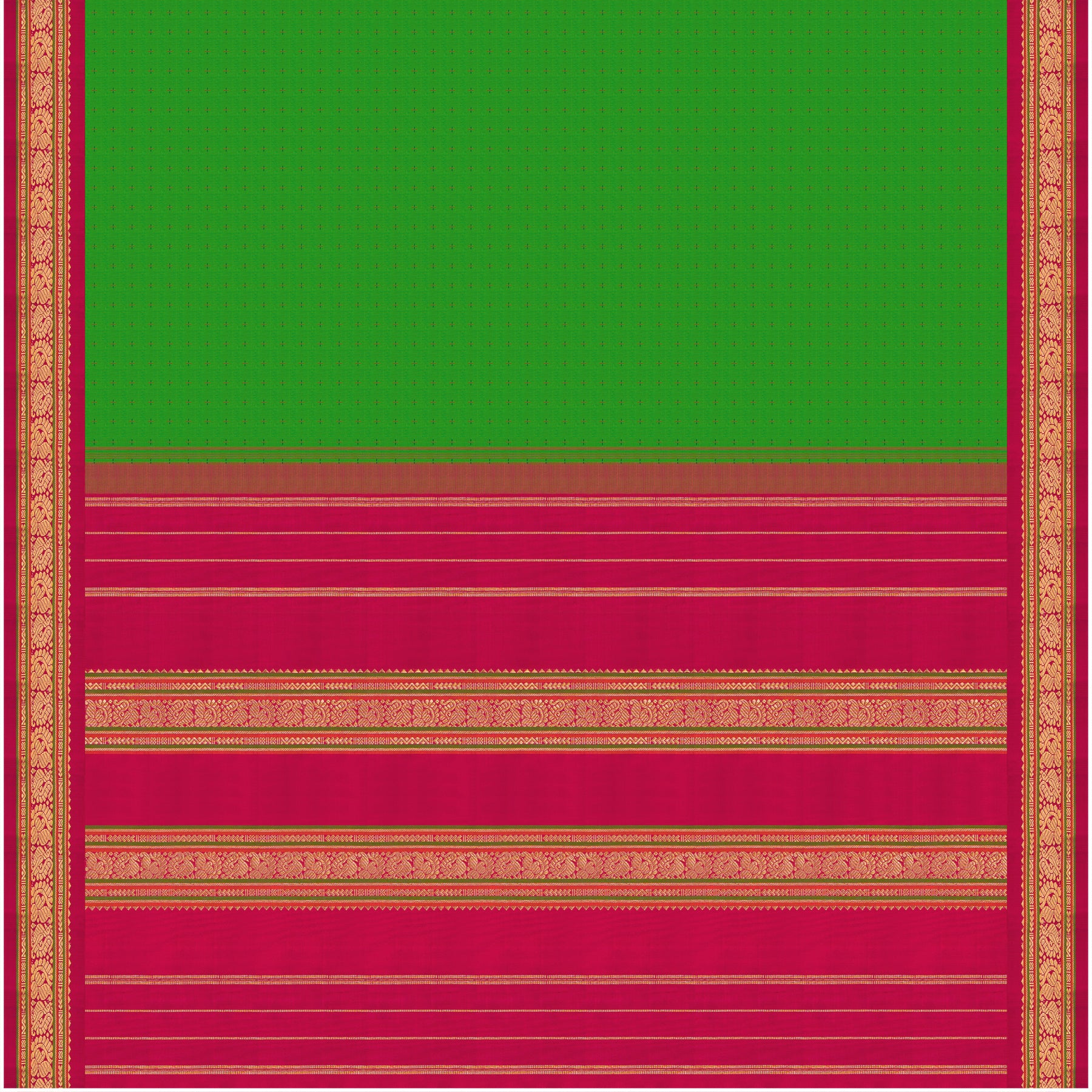 Kanakavalli Kanjivaram Silk Sari 25-595-HS001-03458 - Full View