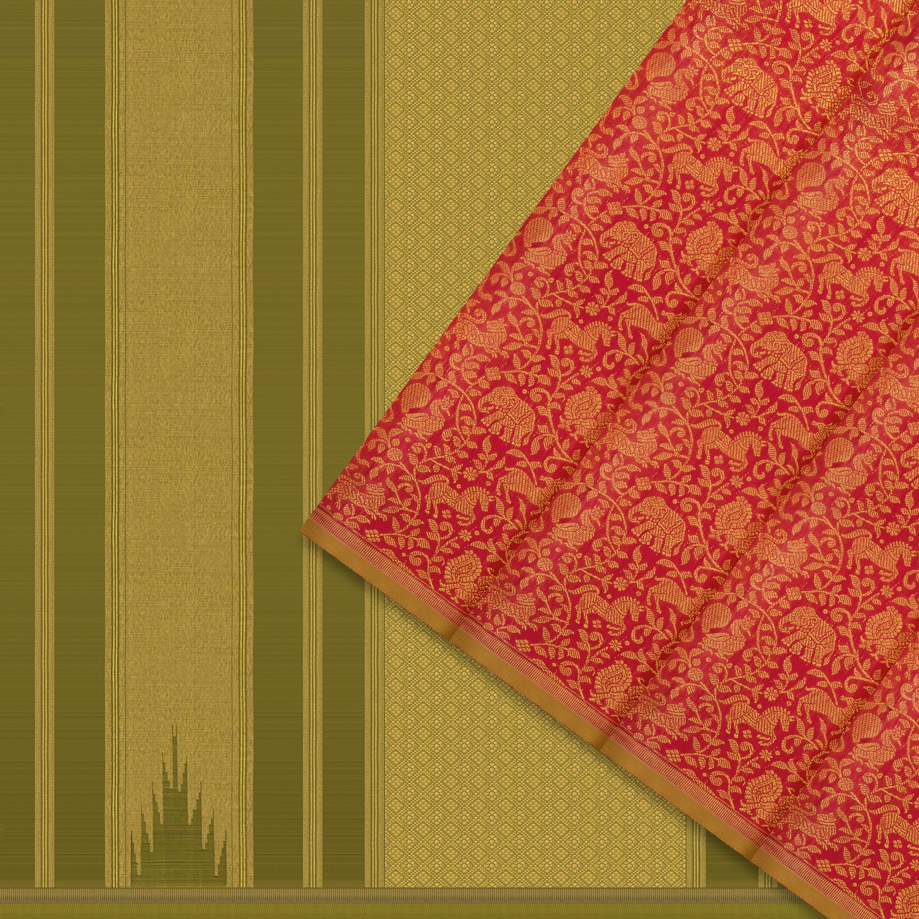 Kanakavalli Kanjivaram Silk Sari 25-595-HS001-03474 - Cover View