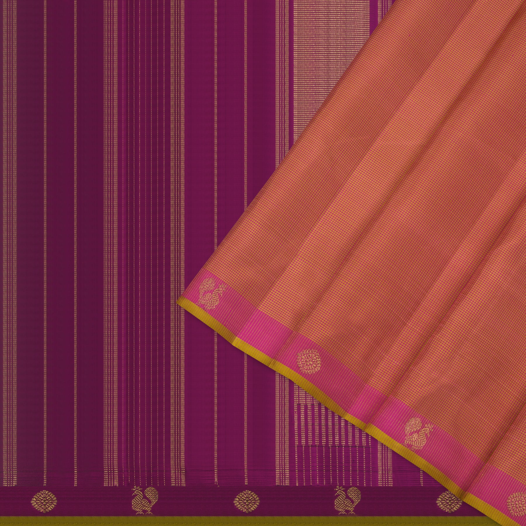 Kanakavalli Kanjivaram Silk Sari 25-595-HS001-04172 - Cover View 