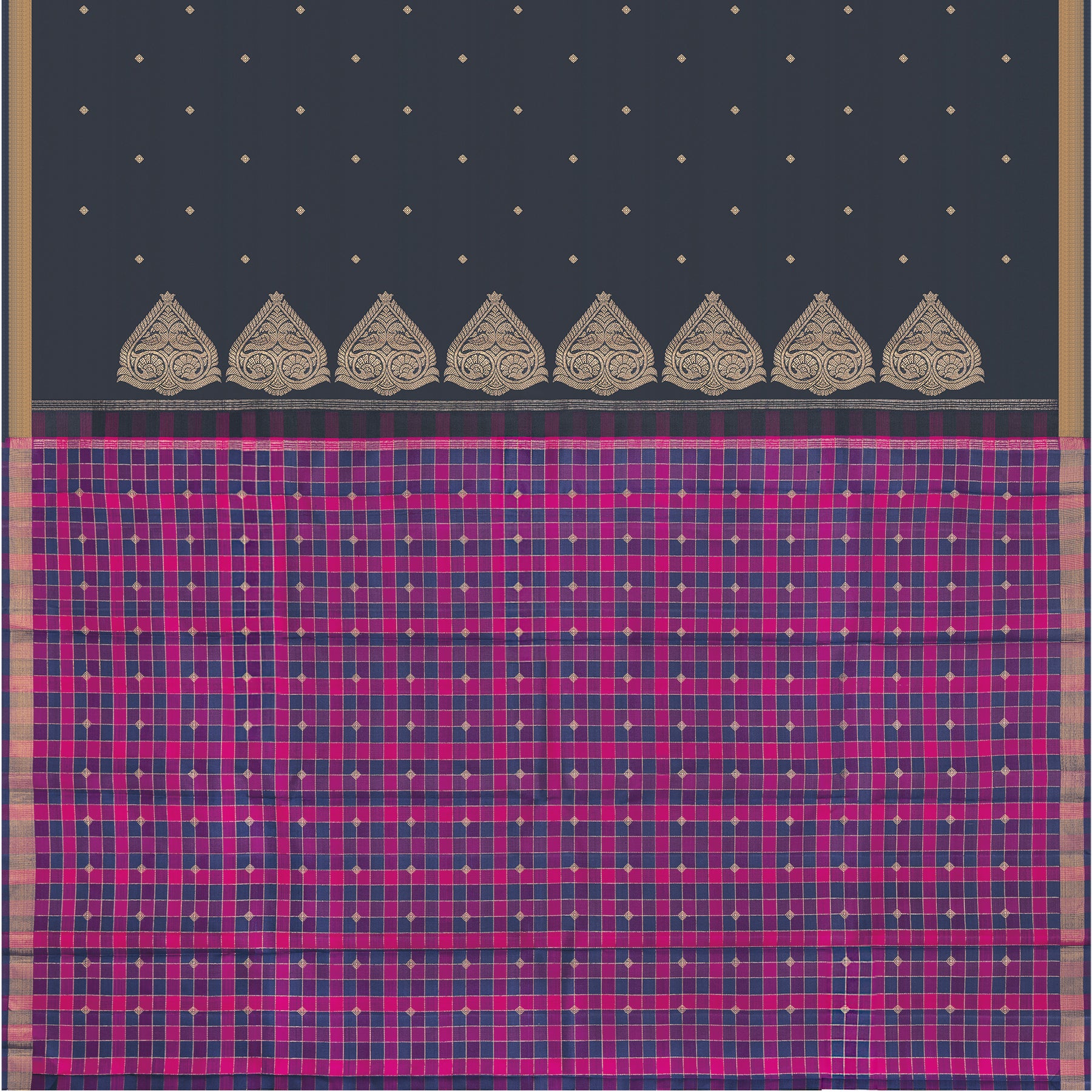 Kanakavalli Kanjivaram Silk Sari 25-595-HS001-04202 - Full View