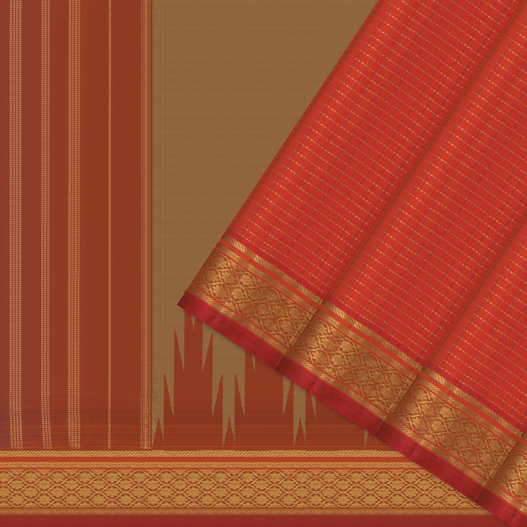 Kanakavalli Kanjivaram Silk Sari 25-595-HS001-04243 - Cover View 
