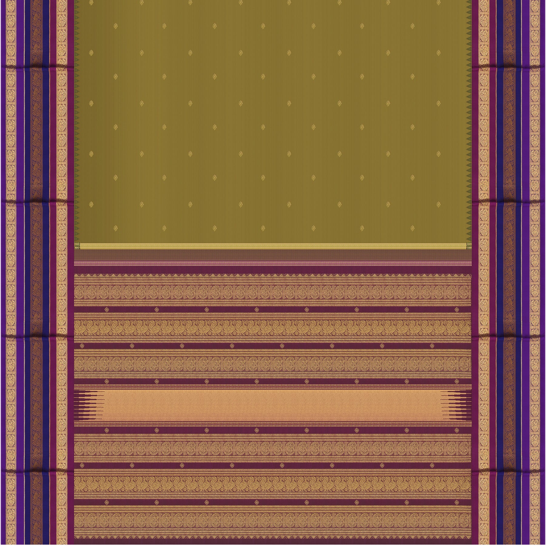 Kanakavalli Kanjivaram Silk Sari 25-595-HS001-04246 - Full View