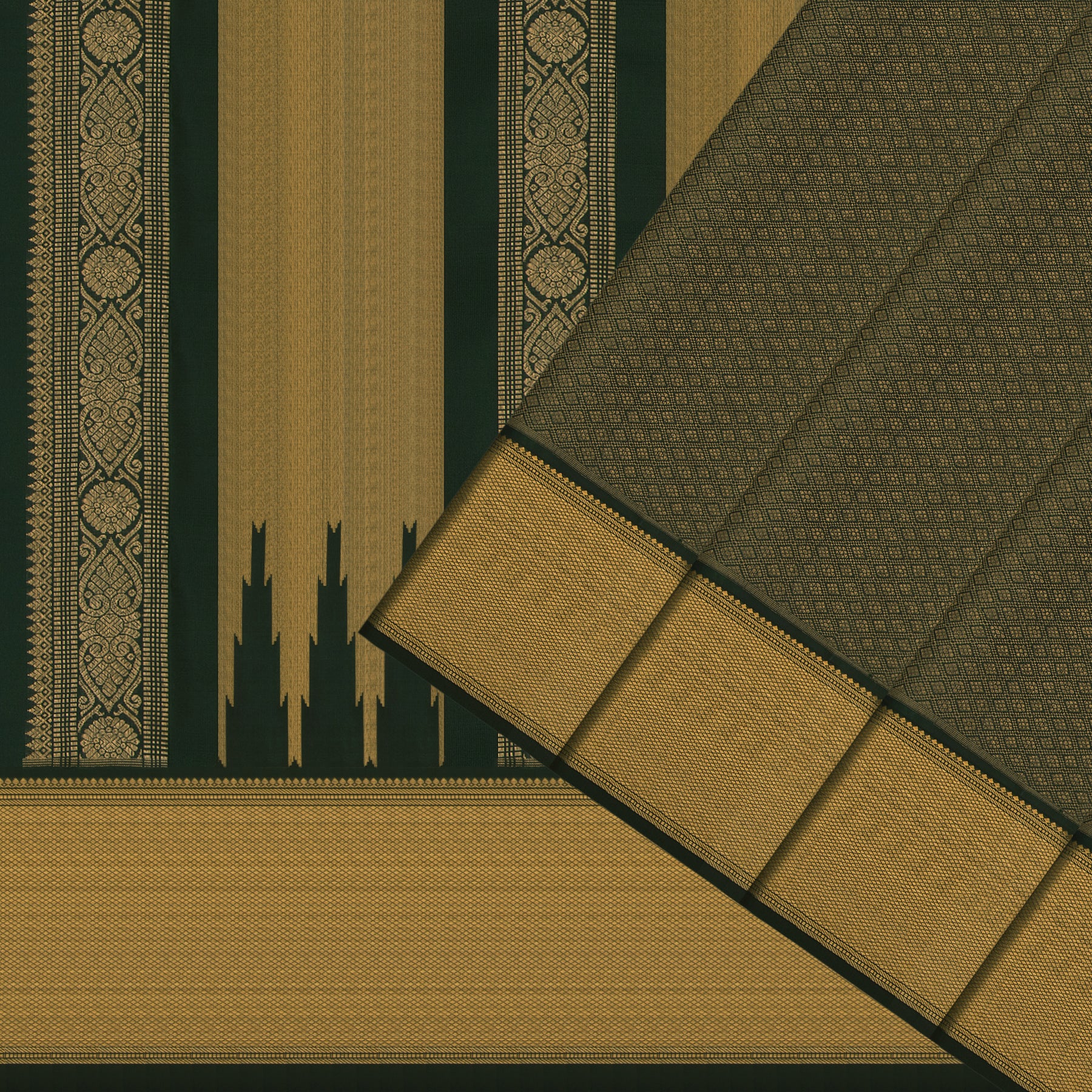 Kanakavalli Kanjivaram Silk Sari 25-595-HS001-04271 - Cover View 