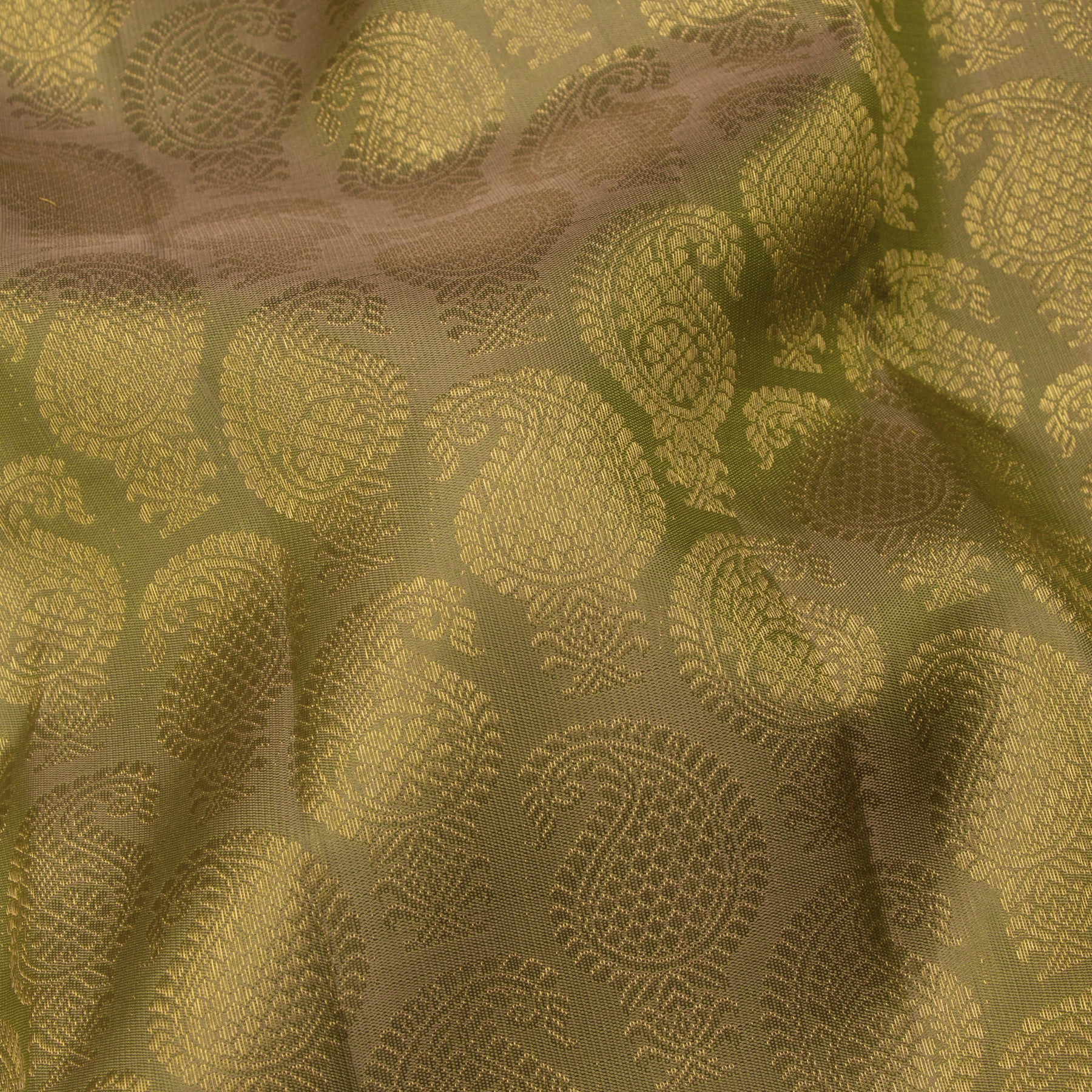 Kanakavalli Kanjivaram Silk Sari 25-595-HS001-04280 - Fabric View