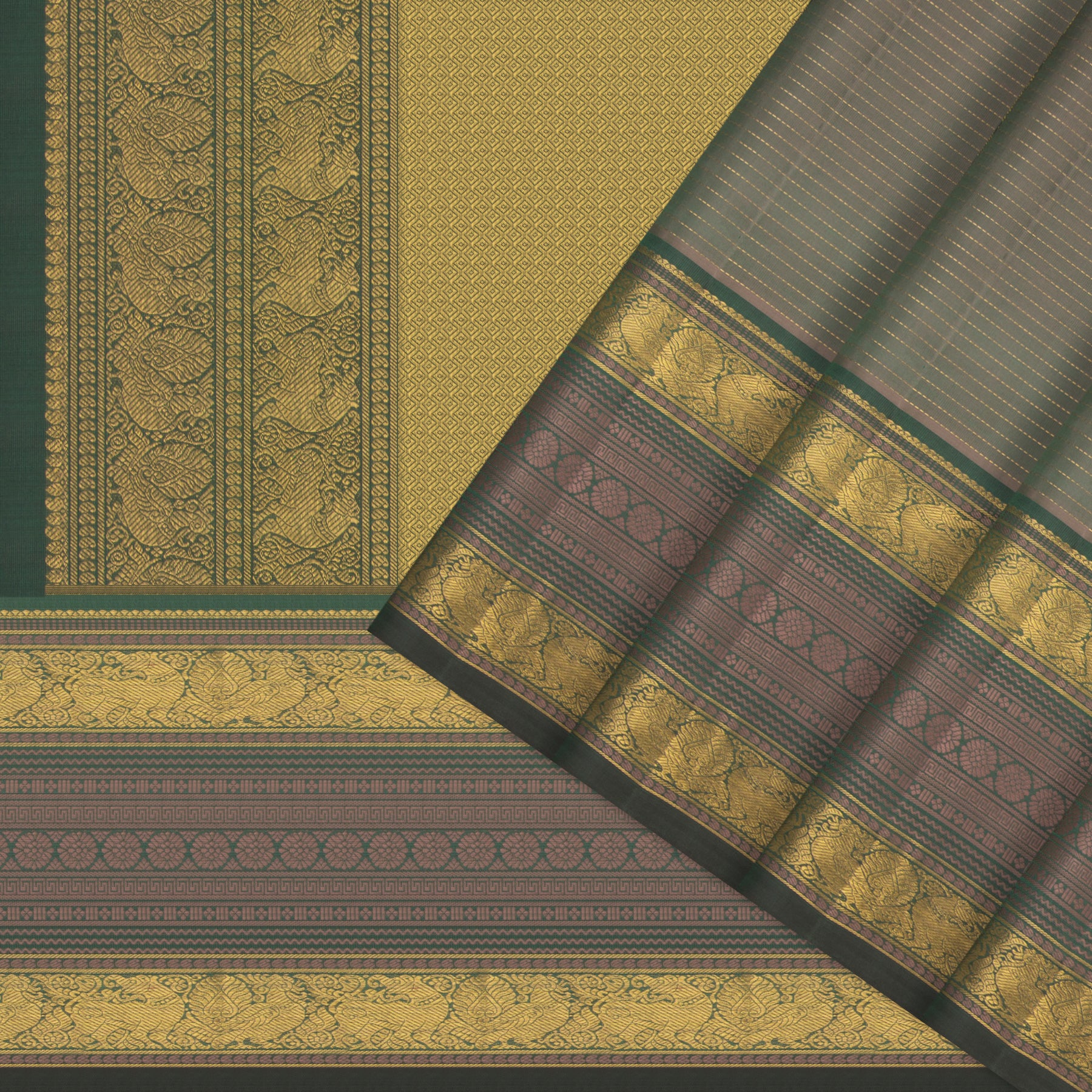 Kanakavalli Kanjivaram Silk Sari 25-595-HS001-04285 - Cover View 
