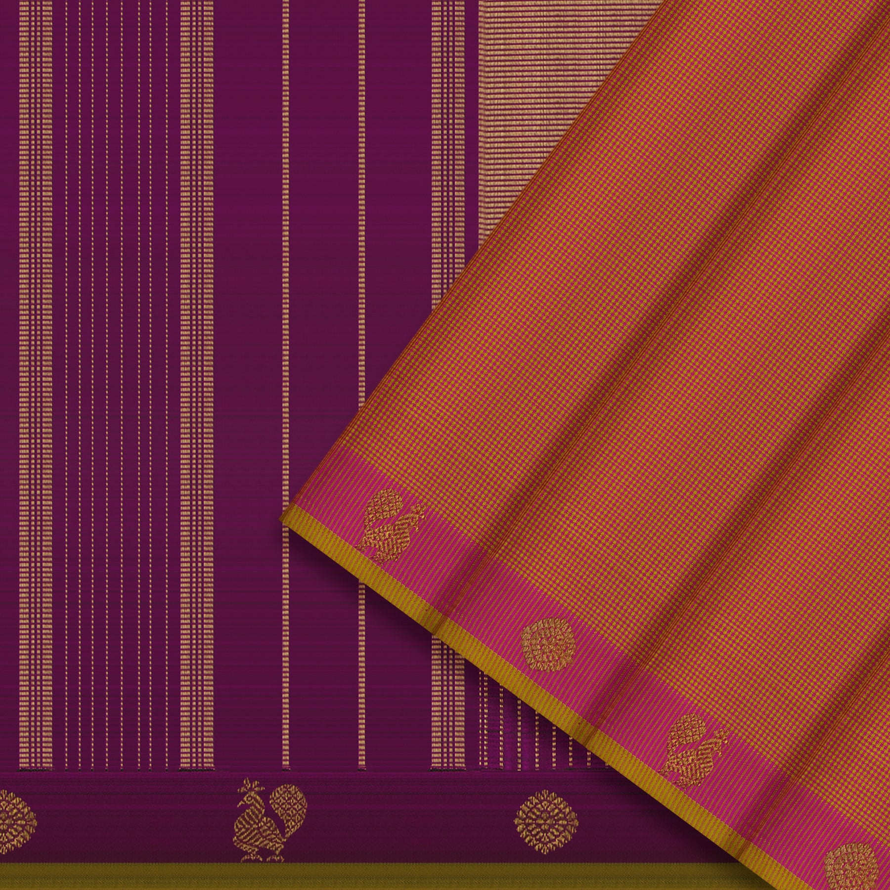 Kanakavalli Kanjivaram Silk Sari 25-595-HS001-04697 - Cover View