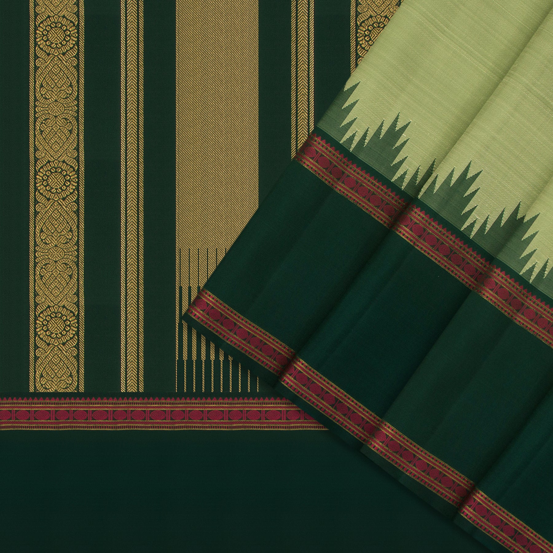 Kanakavalli Kanjivaram Silk Sari 25-595-HS001-04740 - Cover View