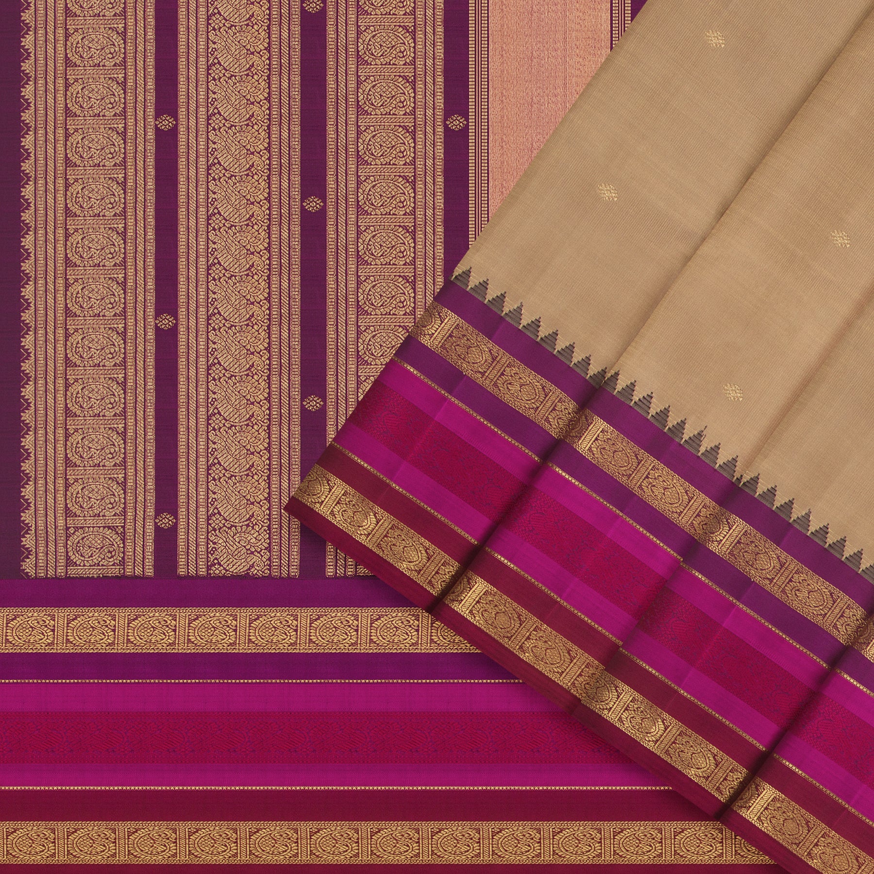 Kanakavalli Kanjivaram Silk Sari 25-595-HS001-04770 - Cover View