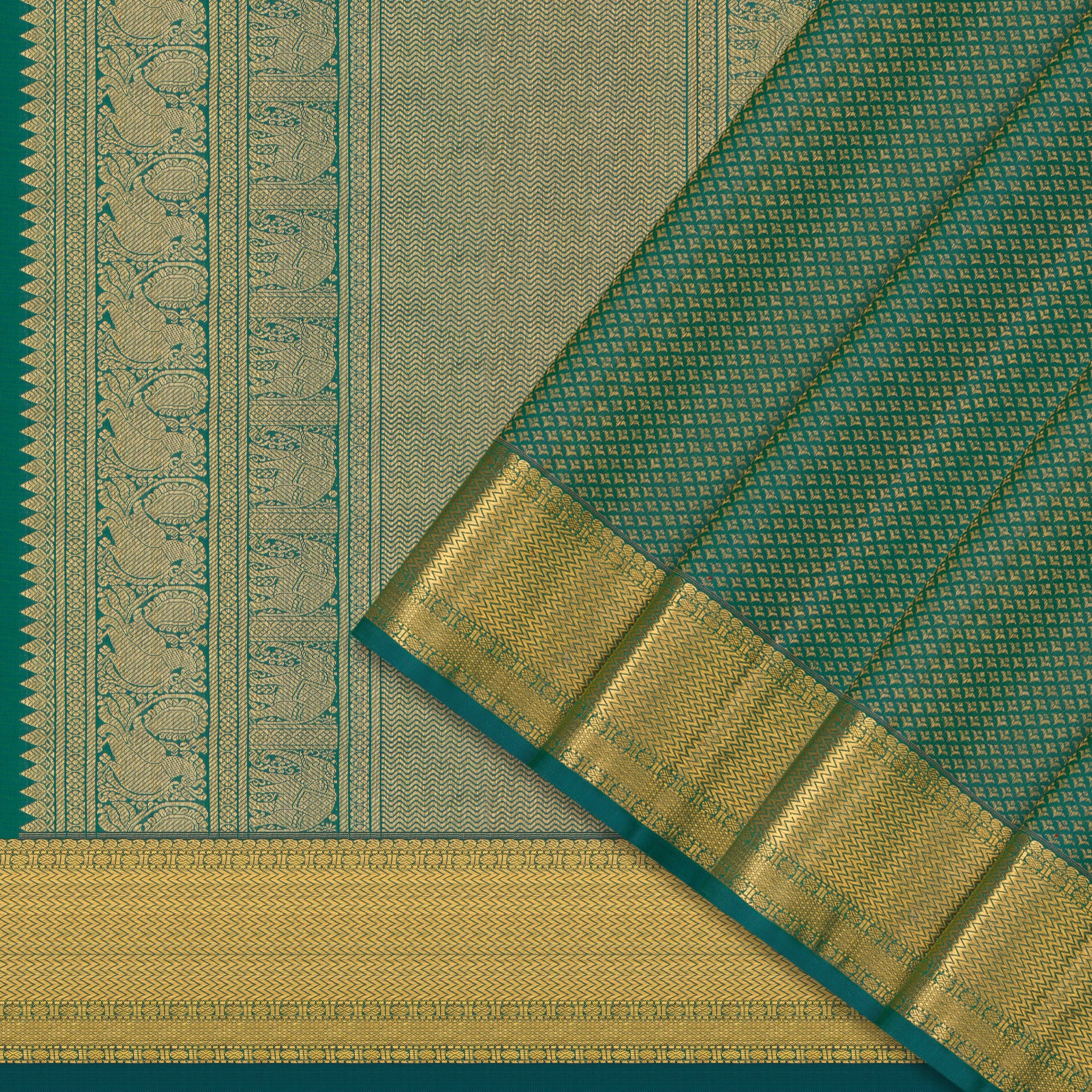 Kanakavalli Kanjivaram Silk Sari 25-595-HS001-06004 - Cover View
