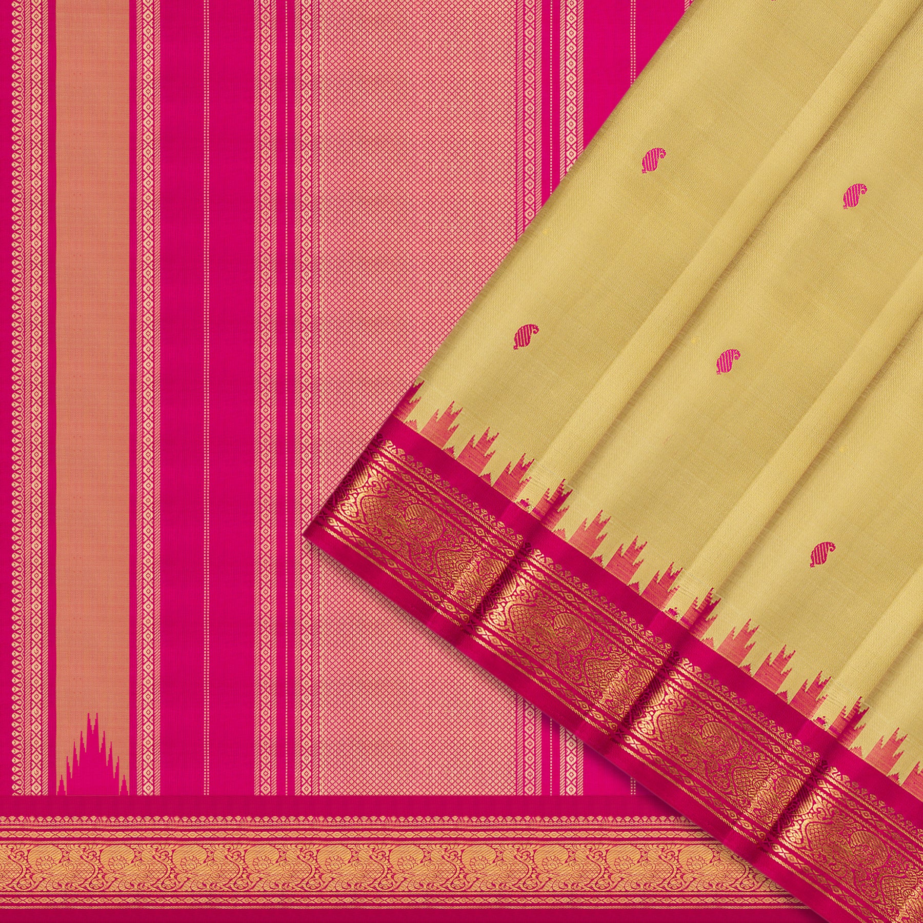 Kanakavalli Kanjivaram Silk Sari 25-595-HS001-07017 - Cover View