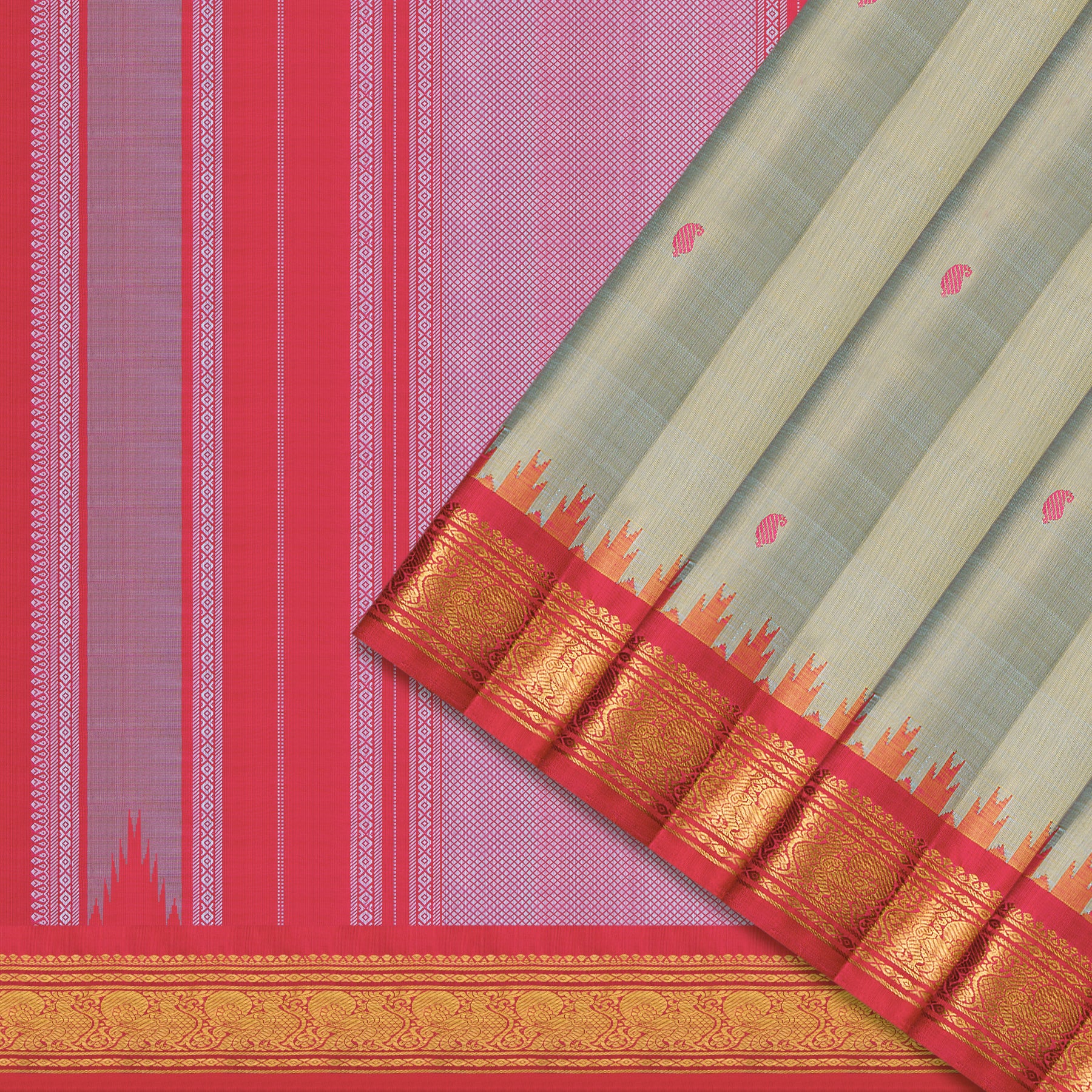 Kanakavalli Kanjivaram Silk Sari 25-595-HS001-07019 - Cover View