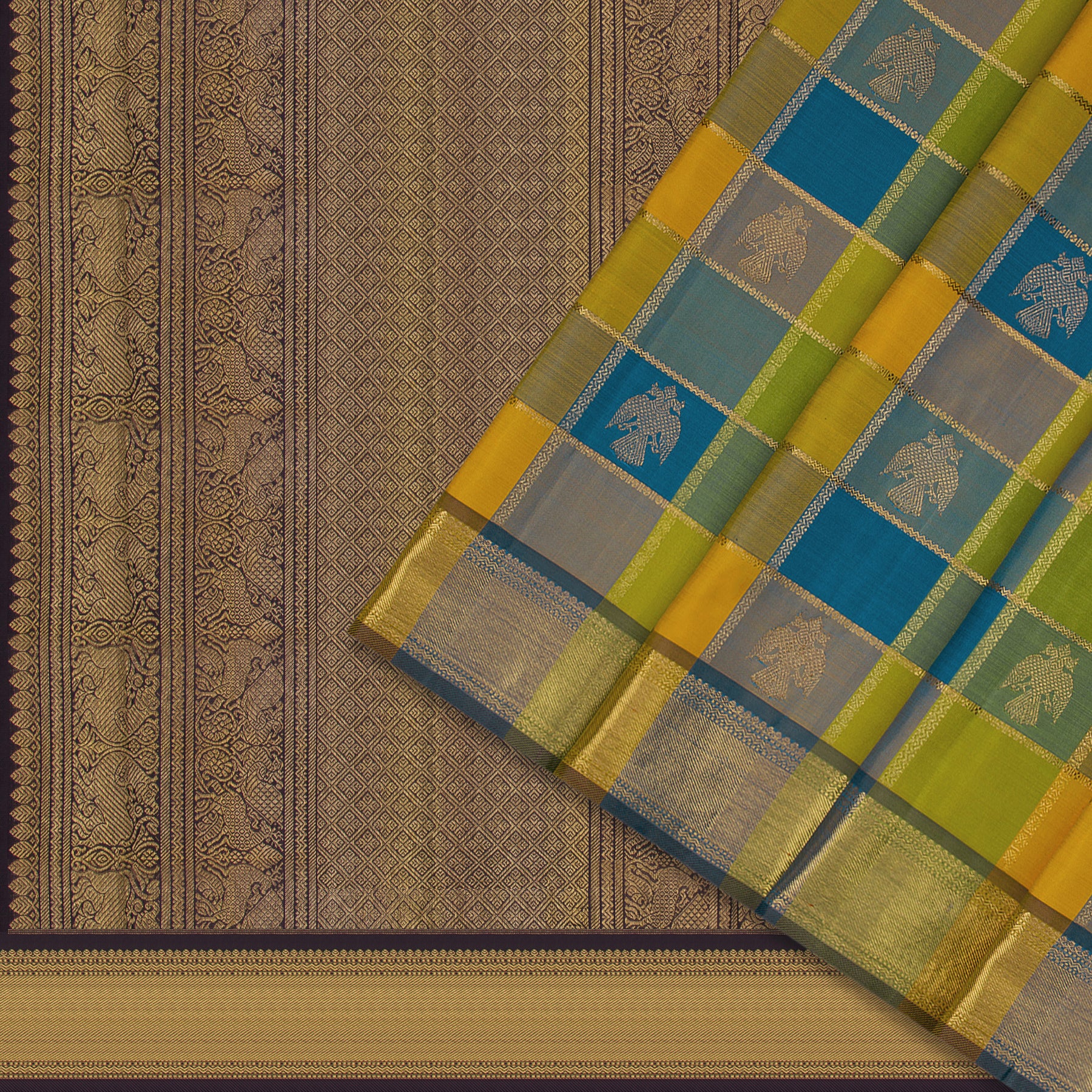 Kanakavalli Kanjivaram Silk Sari 25-595-HS001-07047 - Cover View
