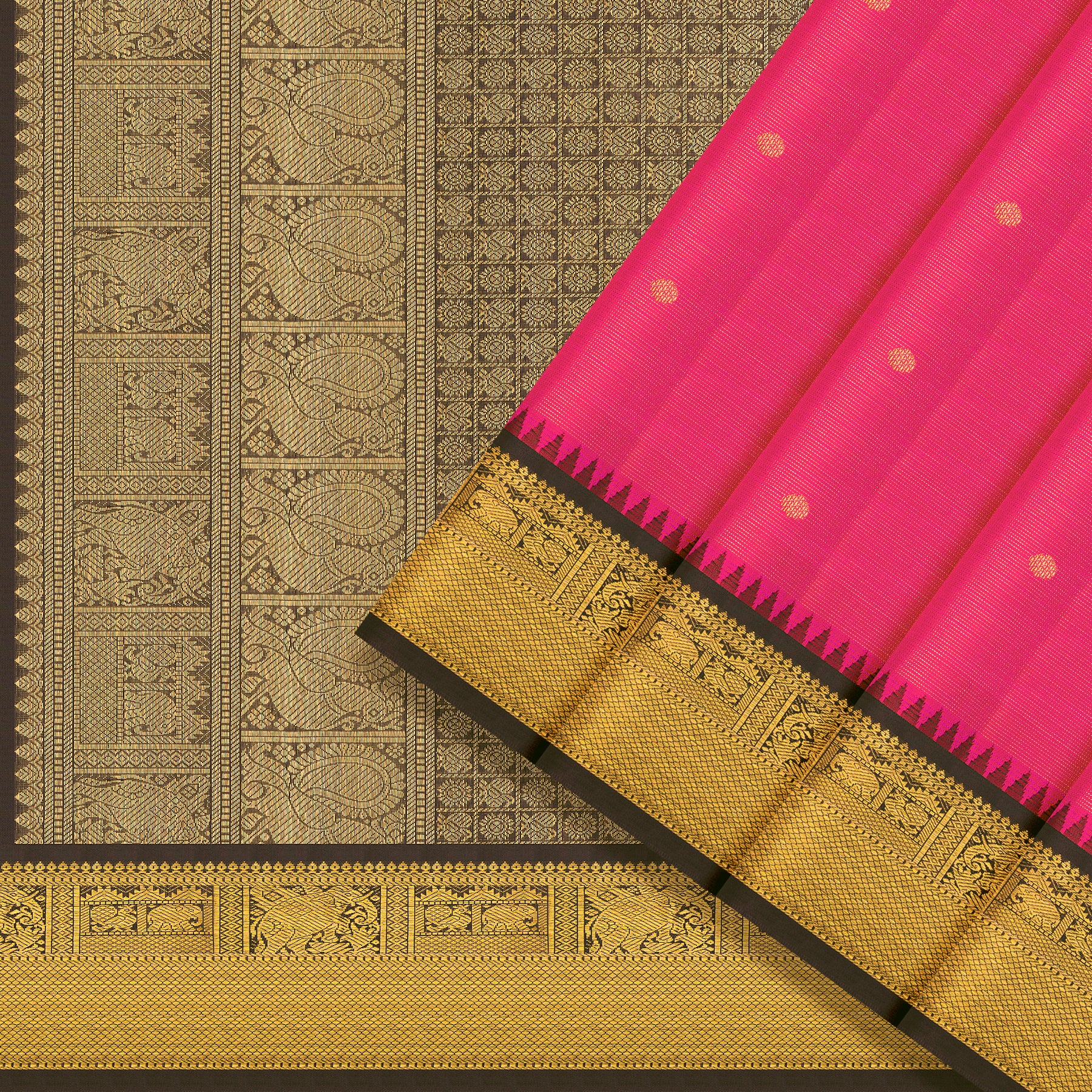 Kanakavalli Kanjivaram Silk Sari 25-595-HS001-07080 - Cover View