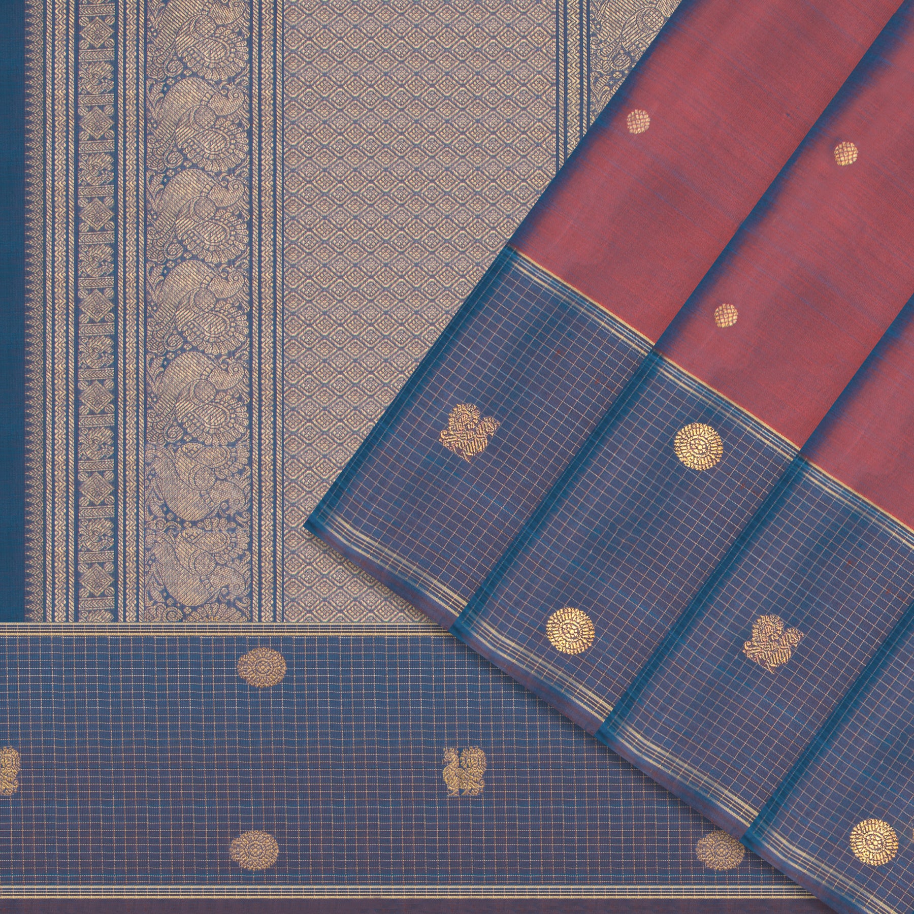 Kanakavalli Kanjivaram Silk Sari 25-595-HS001-07243 - Cover View