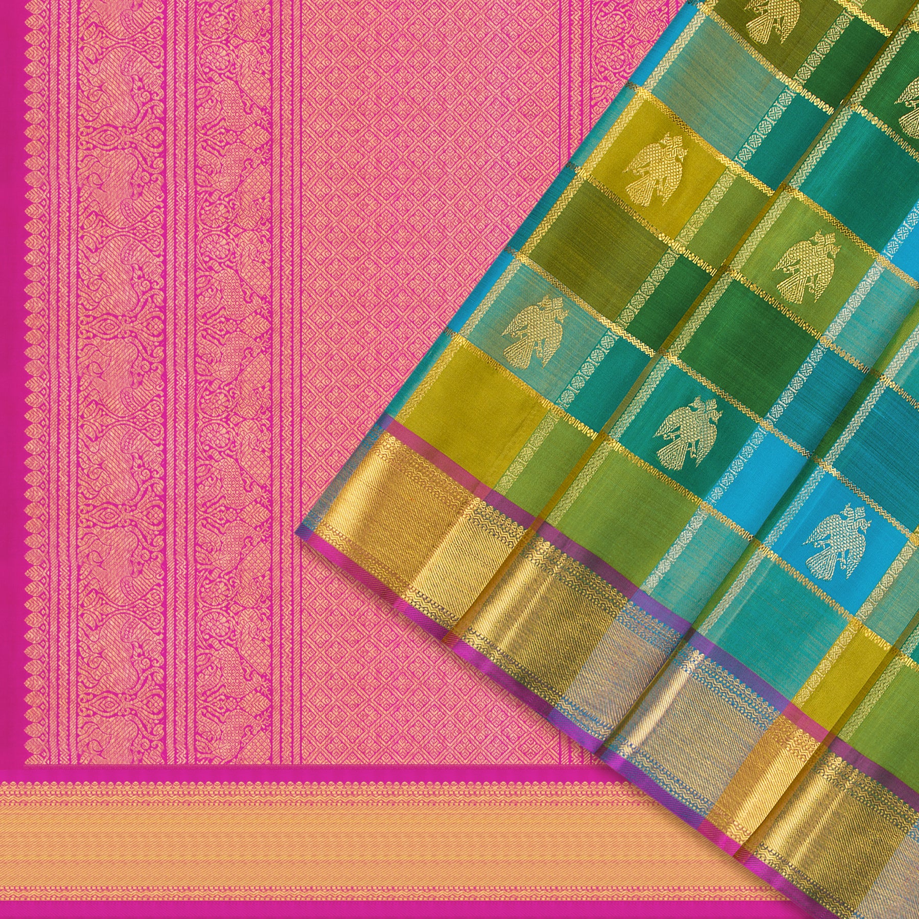 Kanakavalli Kanjivaram Silk Sari 25-595-HS001-07324 - Cover View