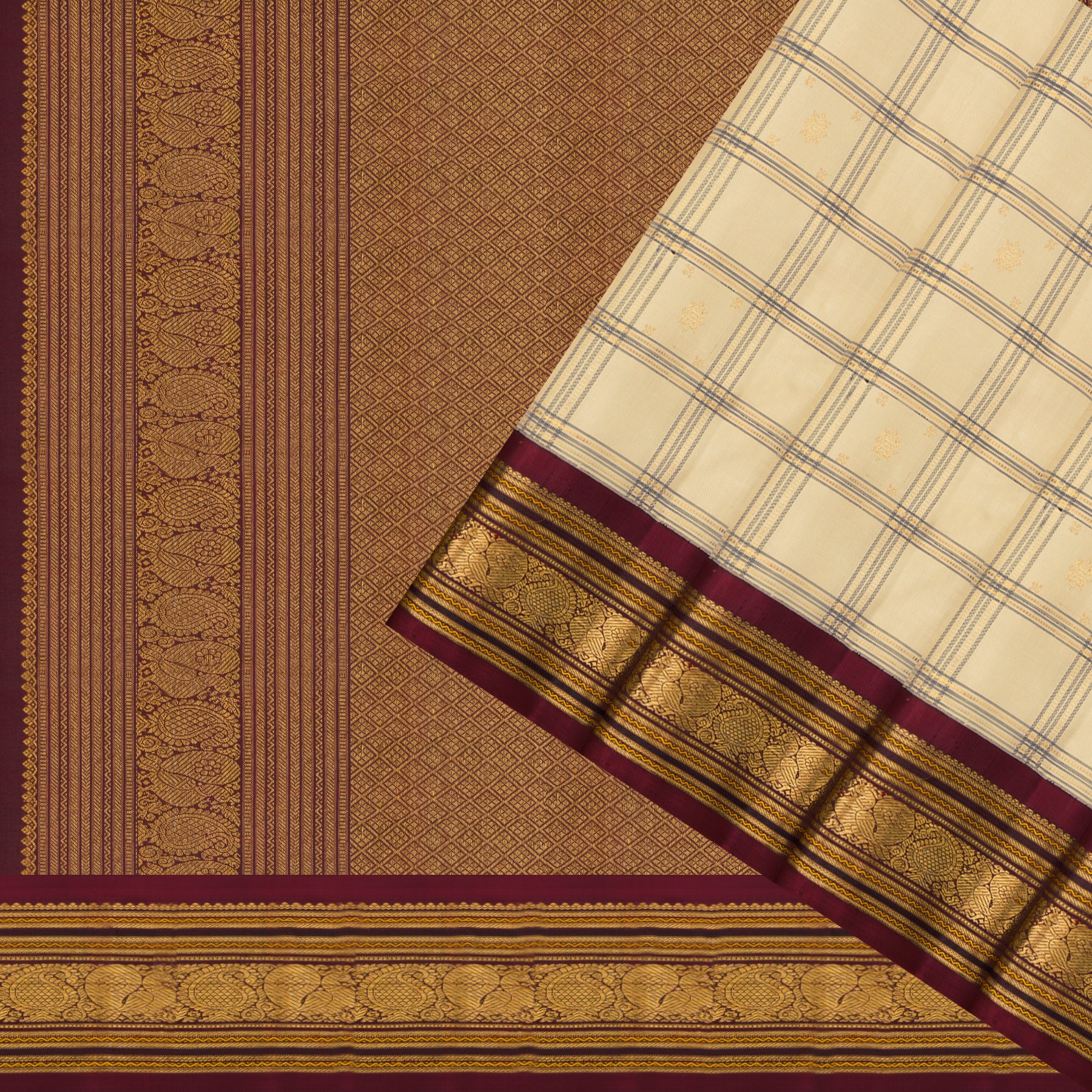 Kanakavalli Kanjivaram Silk Sari 25-595-HS001-07327 - Cover View