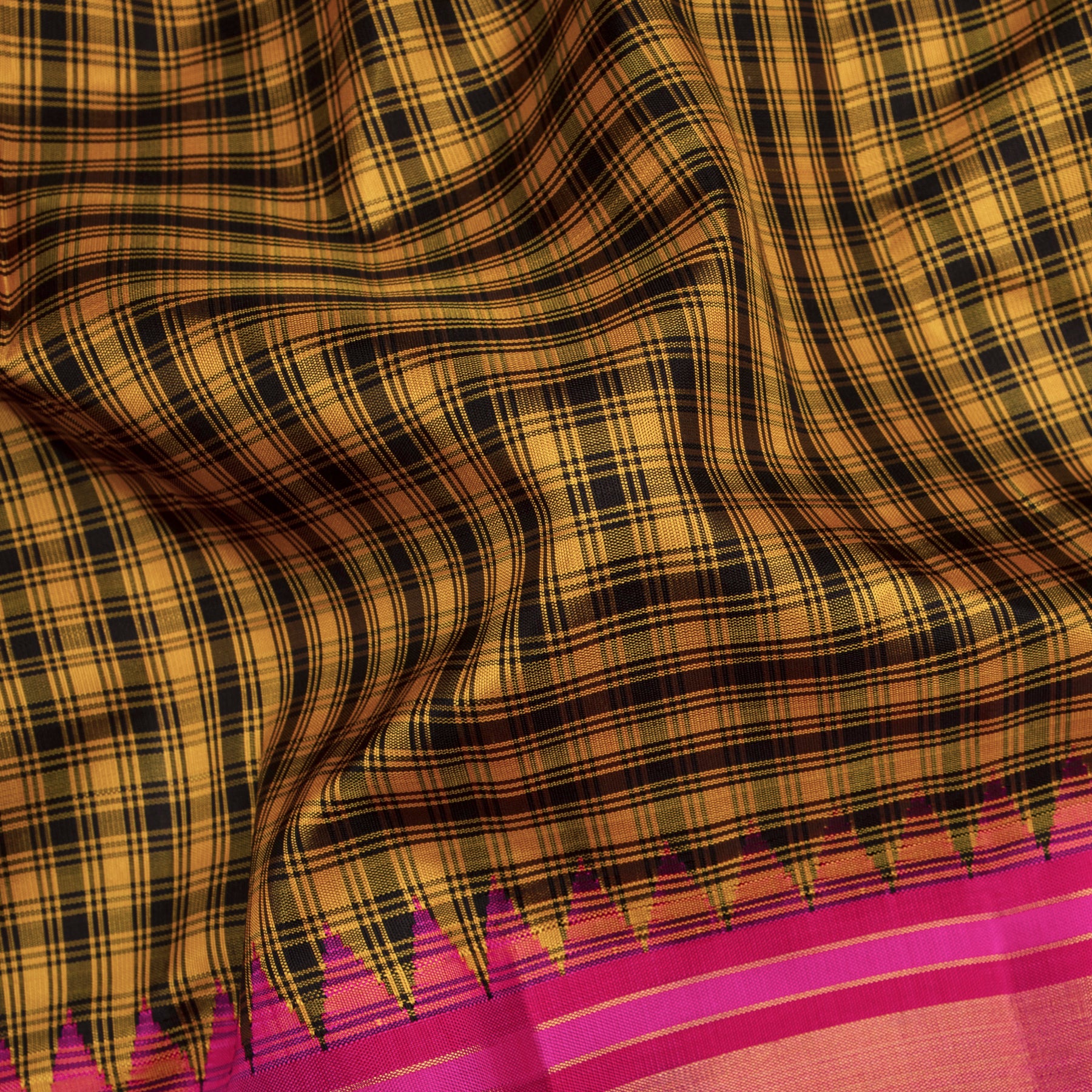 Kanakavalli Kanjivaram Silk Sari 25-595-HS001-07344 - Fabric View