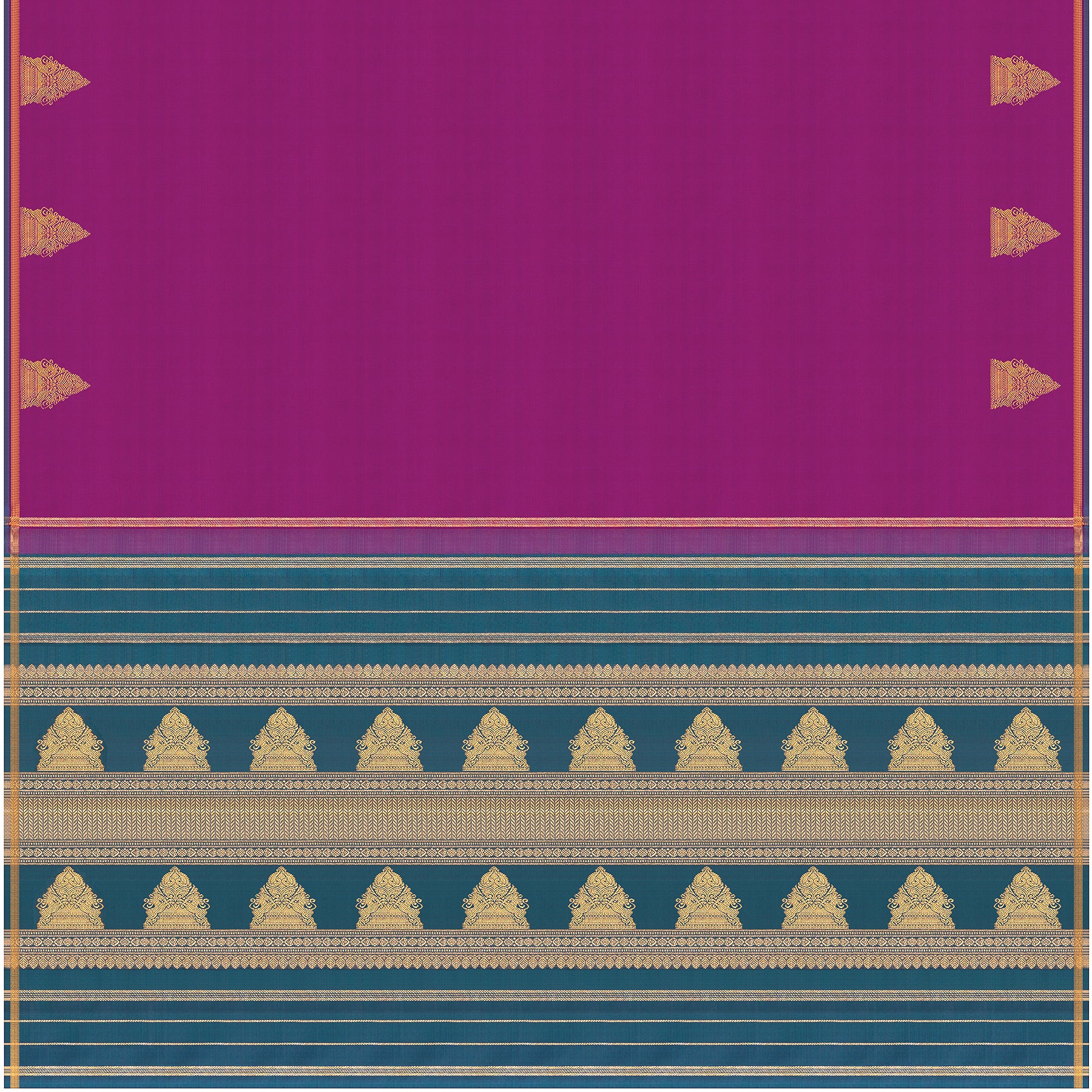 Kanakavalli Kanjivaram Silk Sari 25-595-HS001-08241 - Full View