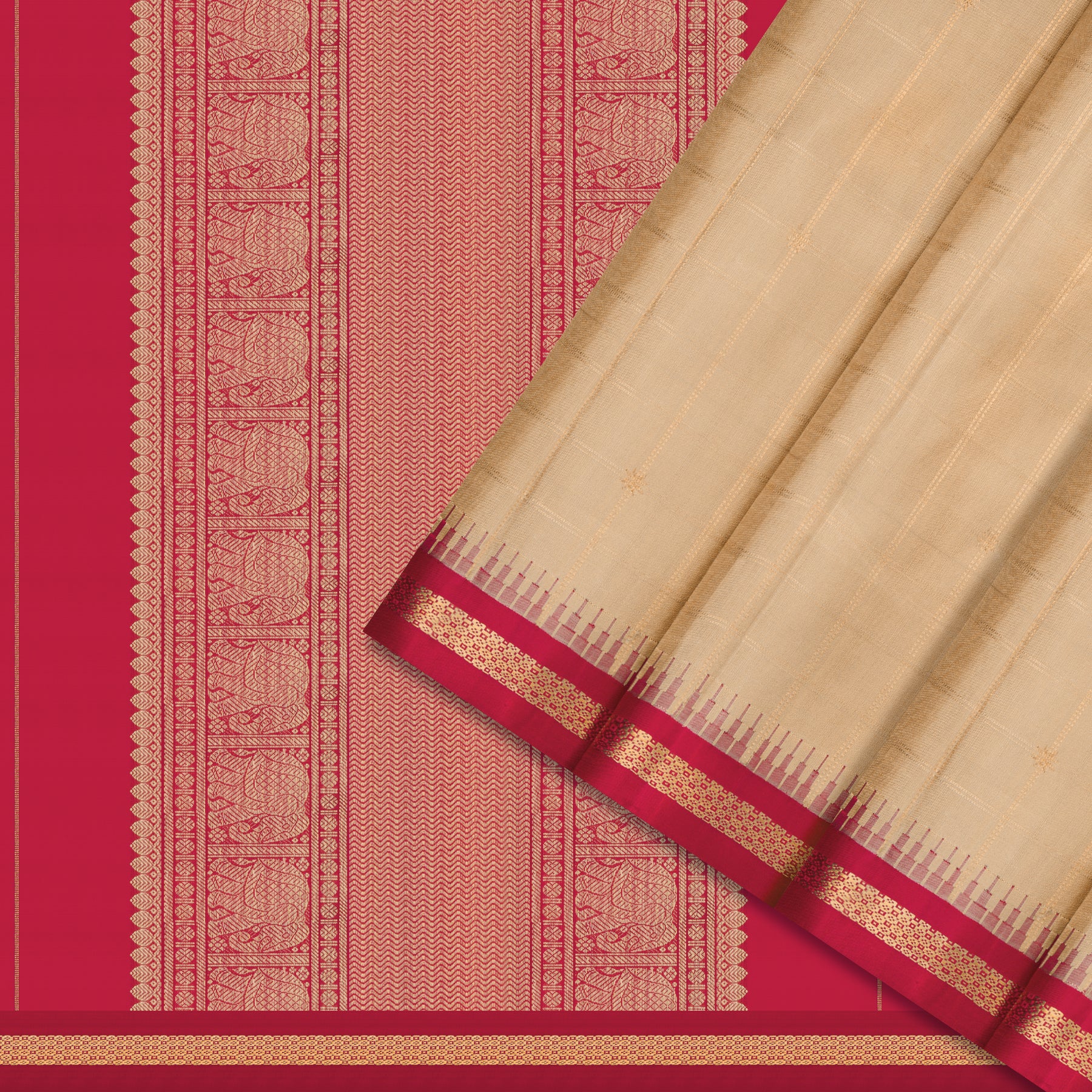 Kanakavalli Kanjivaram Silk Sari 25-595-HS001-09491 - Cover View