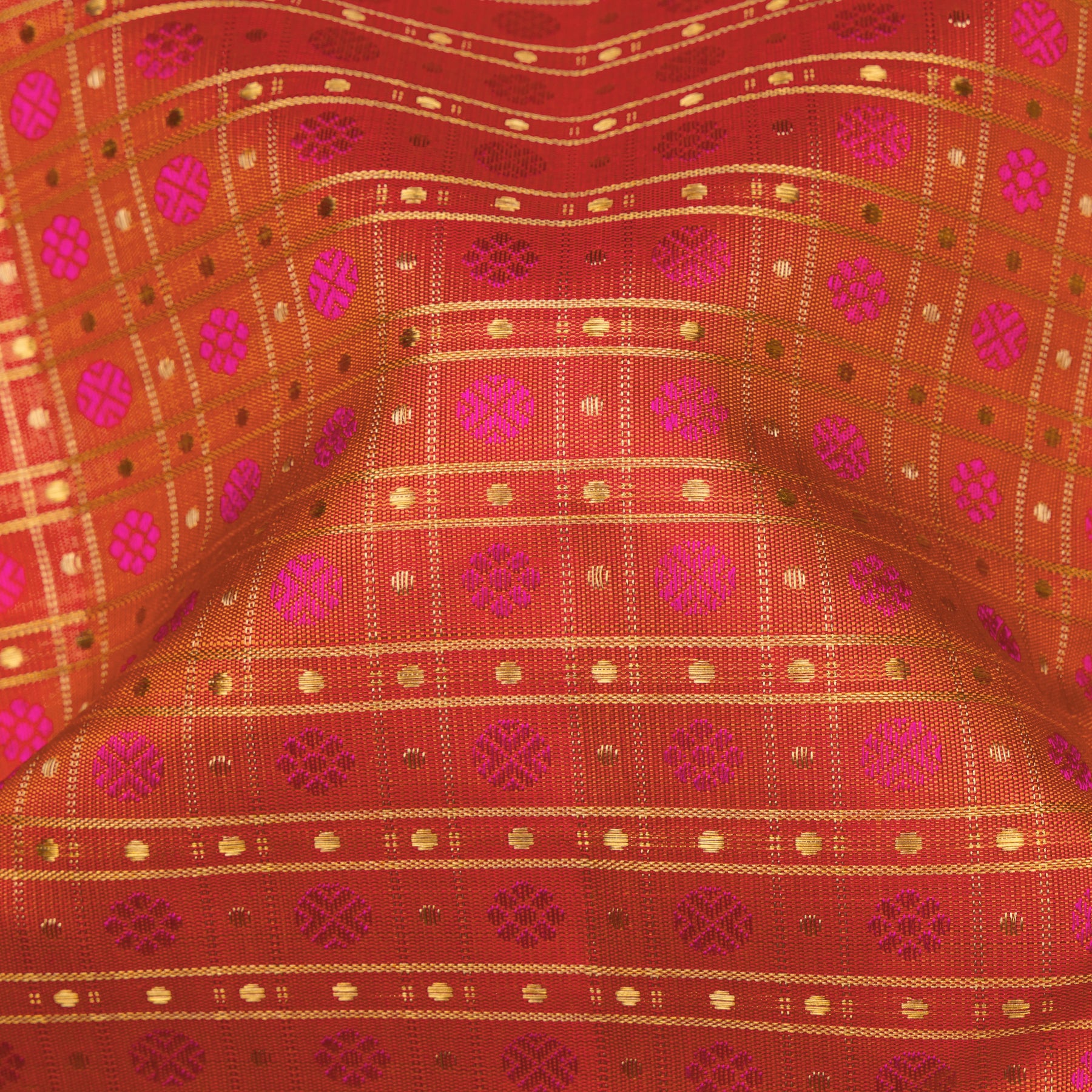 Kanakavalli Kanjivaram Silk Sari 25-595-HS001-09499 - Fabric View