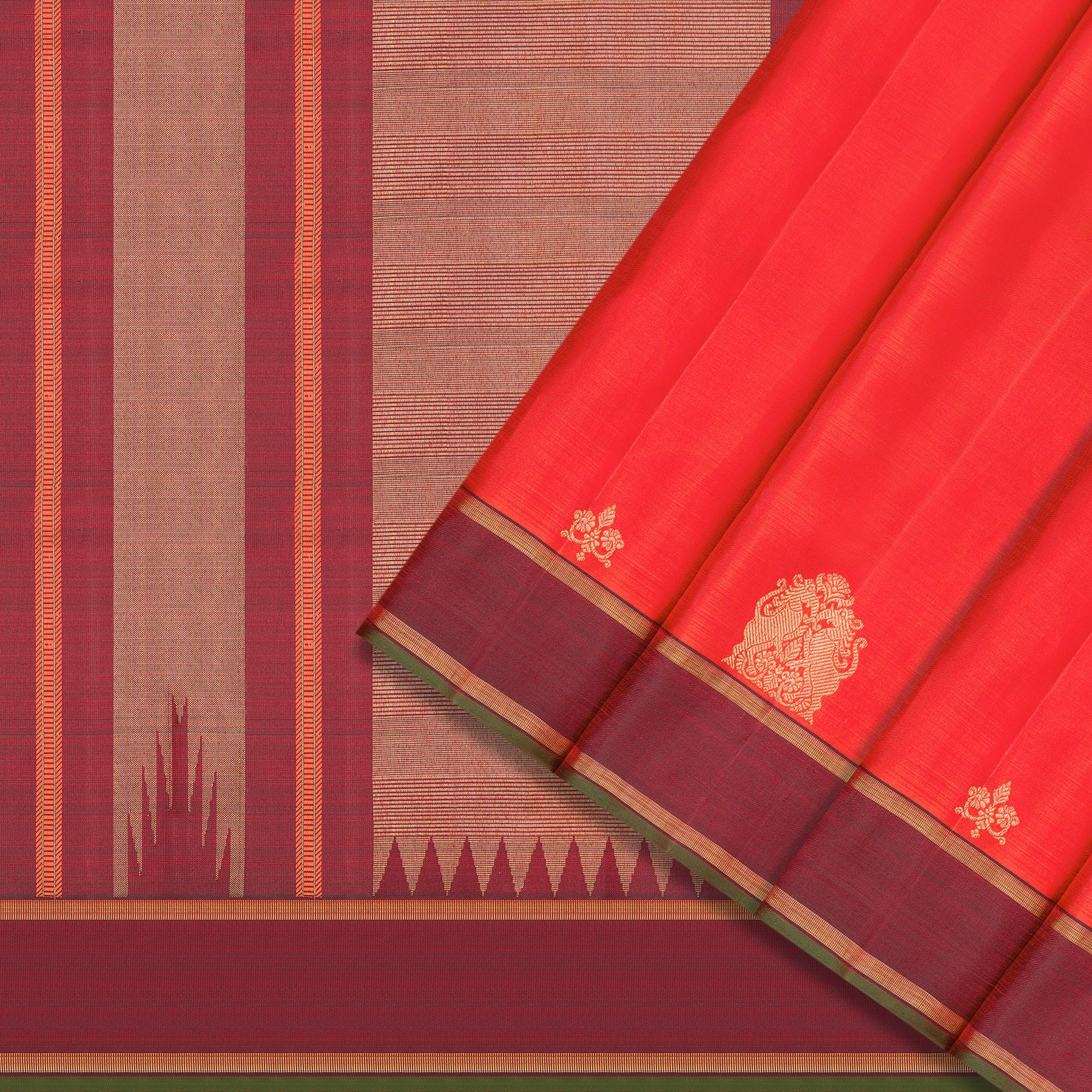 Kanakavalli Kanjivaram Silk Sari 25-595-HS001-09532 - Cover View