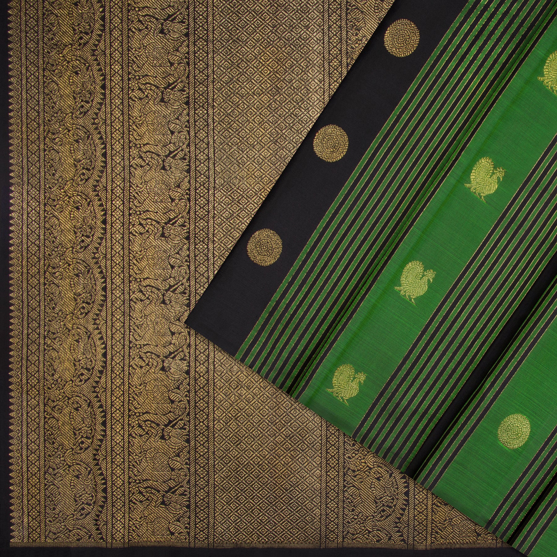 Kanakavalli Kanjivaram Silk Sari 25-595-HS001-09870 - Cover View