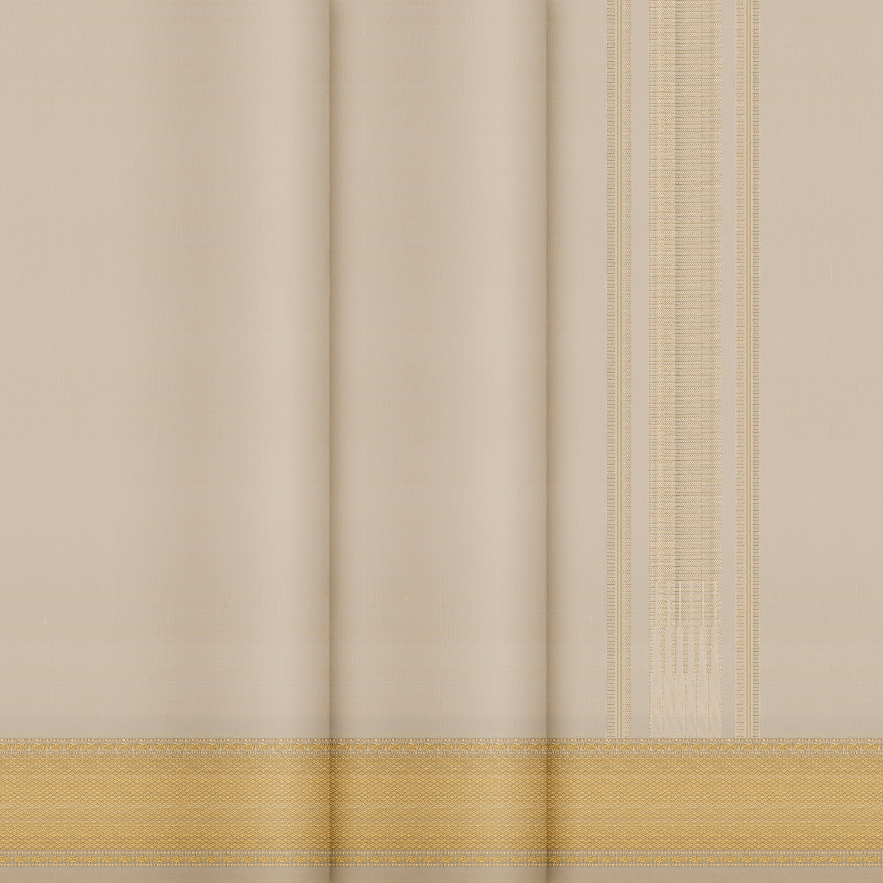 Kanakavalli Kanjivaram Silk Angavastram CO-ORD 25-599-AF001-07925 - Double Pleated View