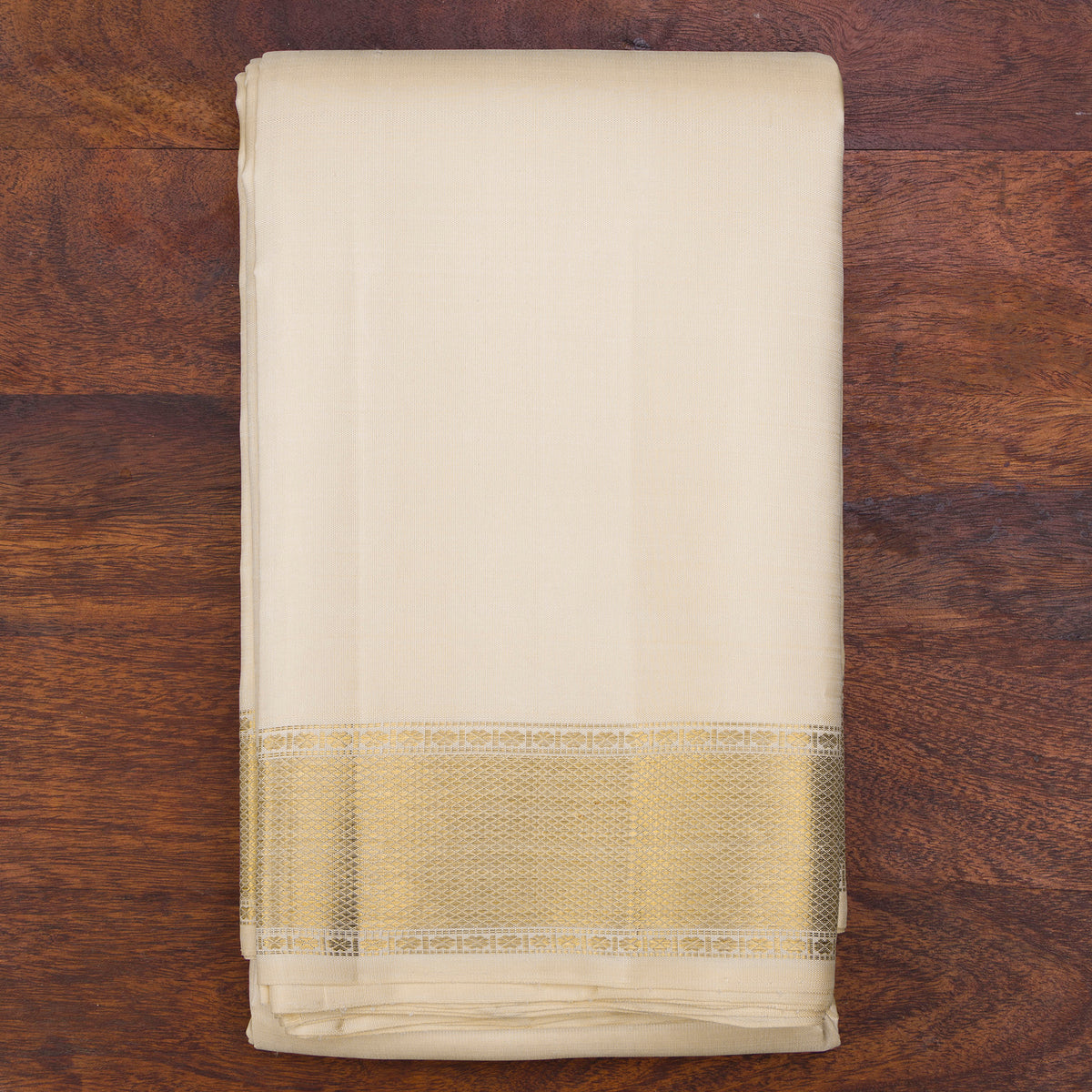 Kanakavalli Kanjivaram Silk Angavastram CO-ORD 25-599-AF001-07925 - Folded View