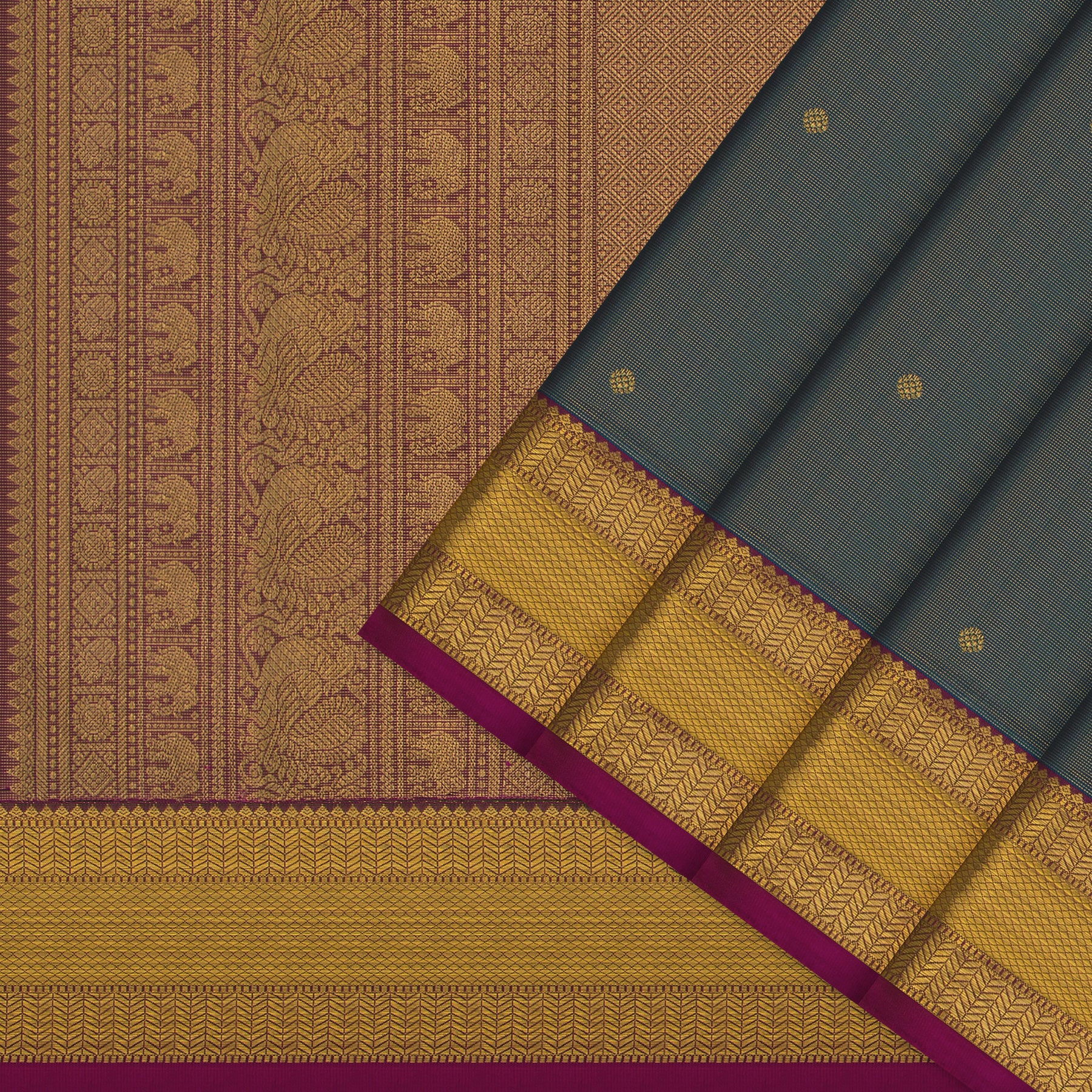 Kanakavalli Kanjivaram Silk Sari 25-599-HS001-00323 - Cover View