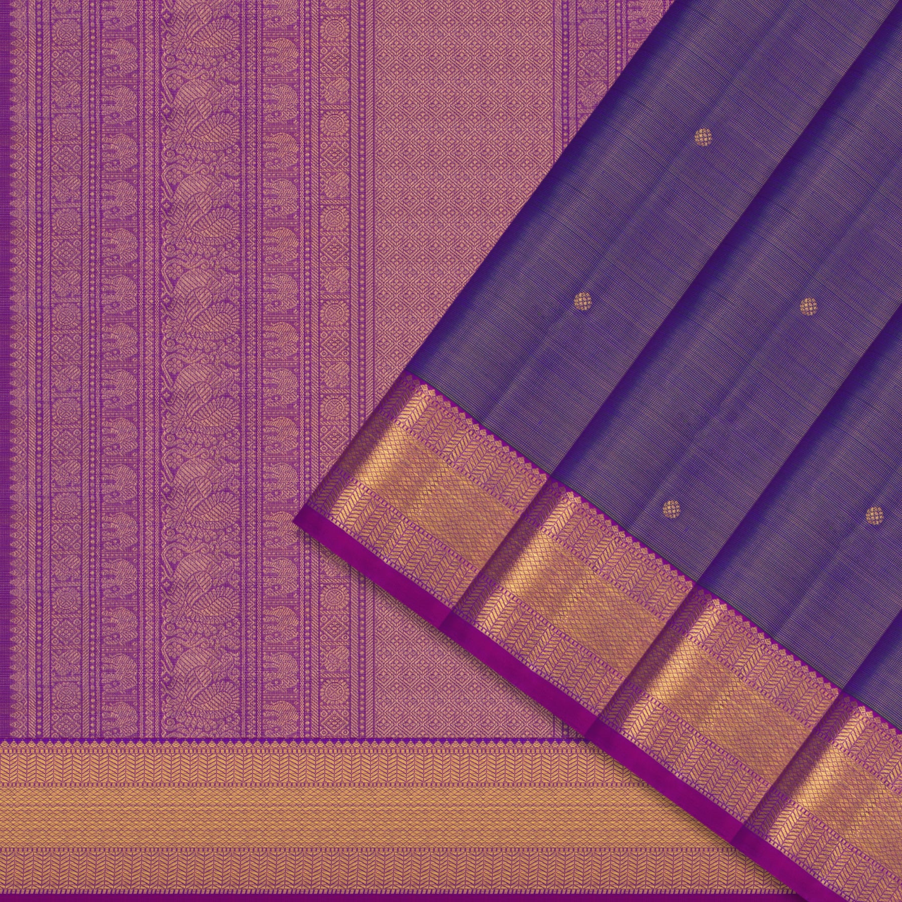 Kanakavalli Kanjivaram Silk Sari 25-599-HS001-00325 - Cover View