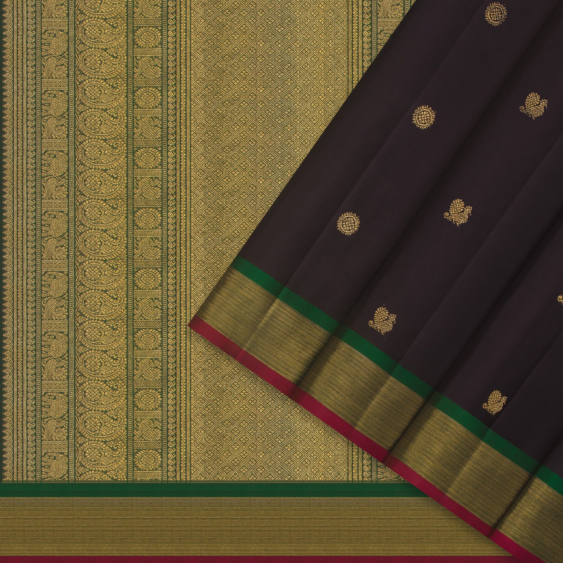 Kanakavalli Kanjivaram Silk Sari 25-599-HS001-00365 - Cover View