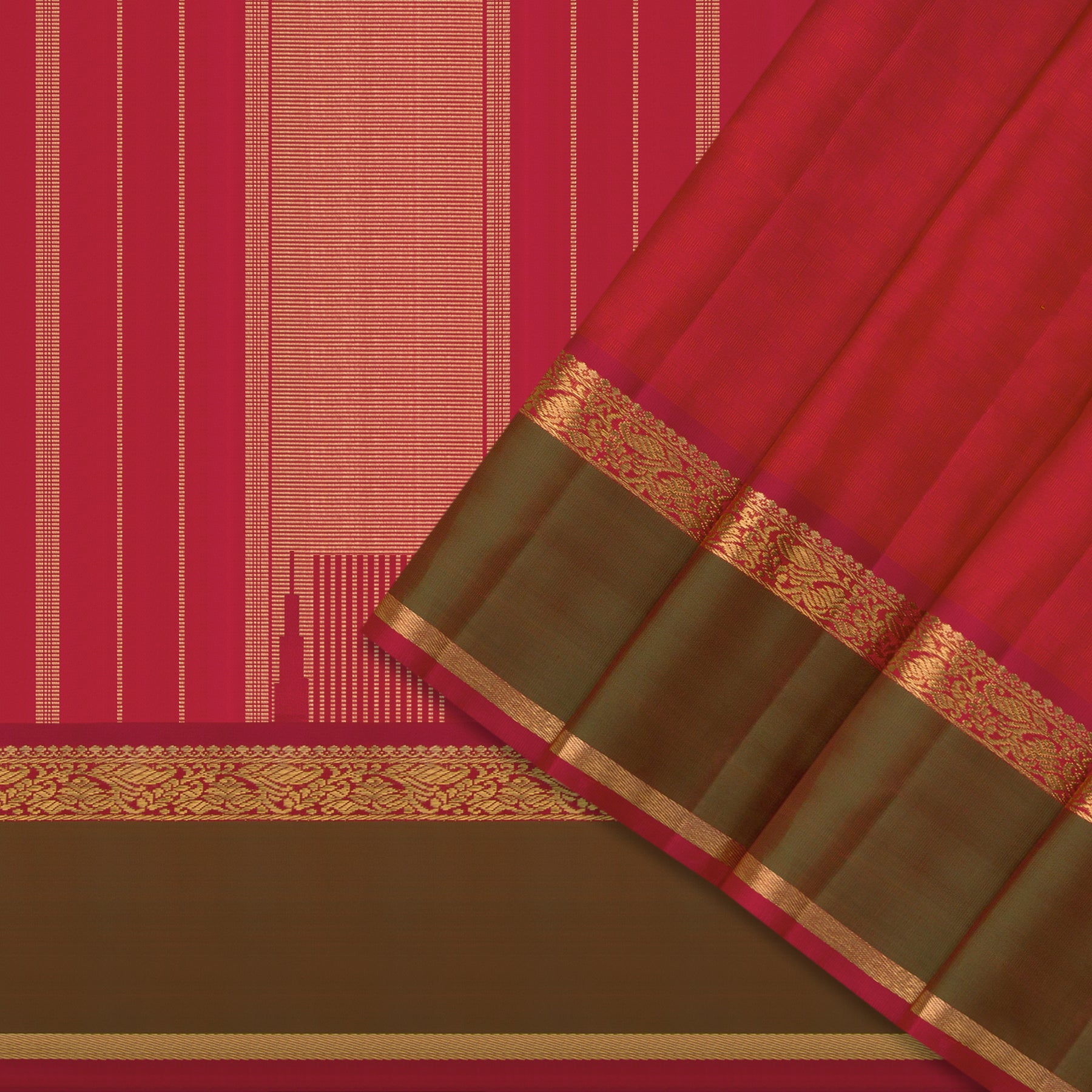 Kanakavalli Kanjivaram Silk Sari 25-599-HS001-00393 - Cover View