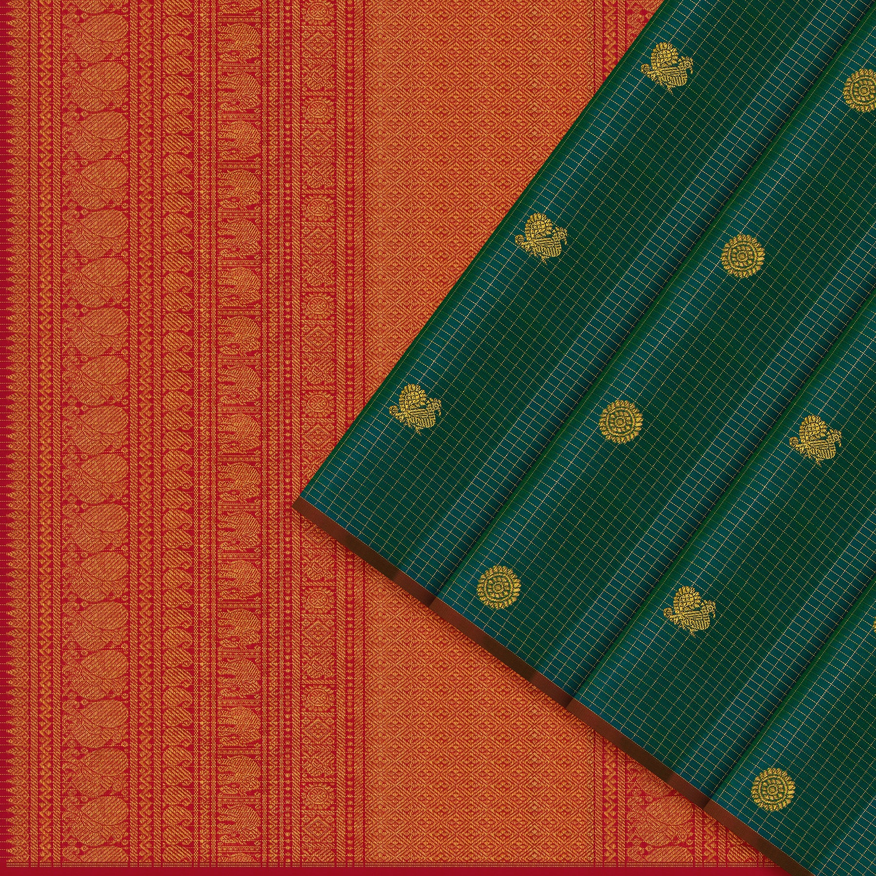 Kanakavalli Kanjivaram Silk Sari 25-599-HS001-01049 - Cover View