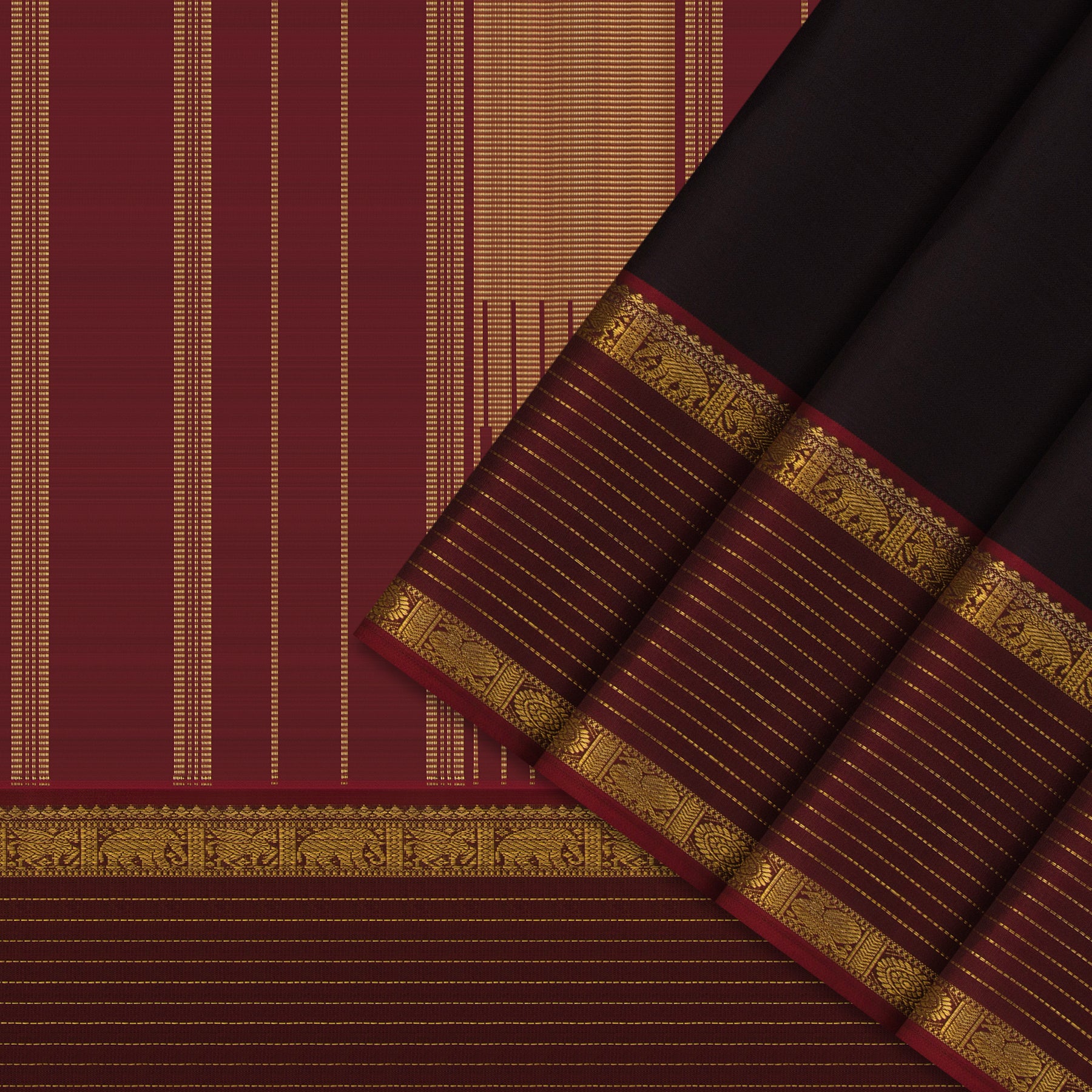 Kanakavalli Kanjivaram Silk Sari 25-599-HS001-01052 - Cover View