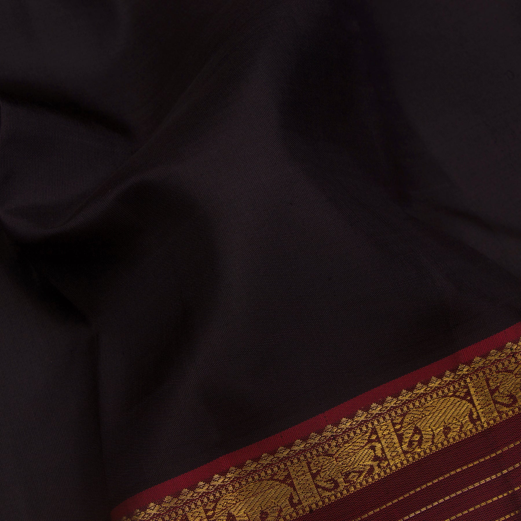 Kanakavalli Kanjivaram Silk Sari 25-599-HS001-01052 - Fabric View